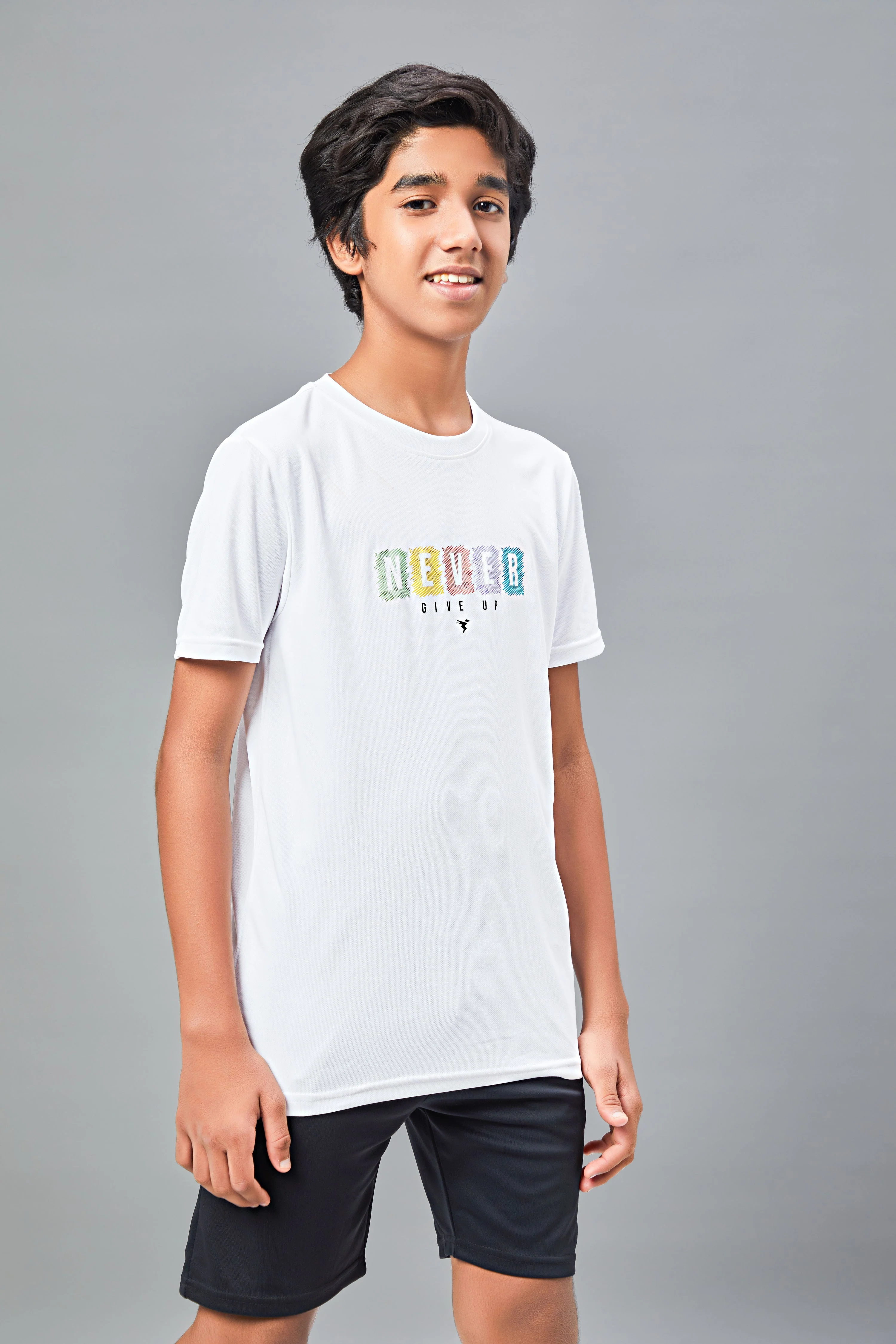 Boys Printed Slim Fit Round Neck Sports T-shirt with TECHNOCOOL+ - Image 4
