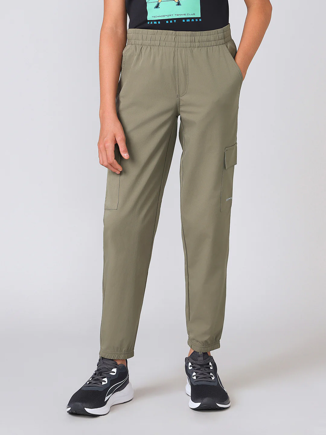 Boys Regular Fit Cargo Joggers with TS FLEXI - Image 2