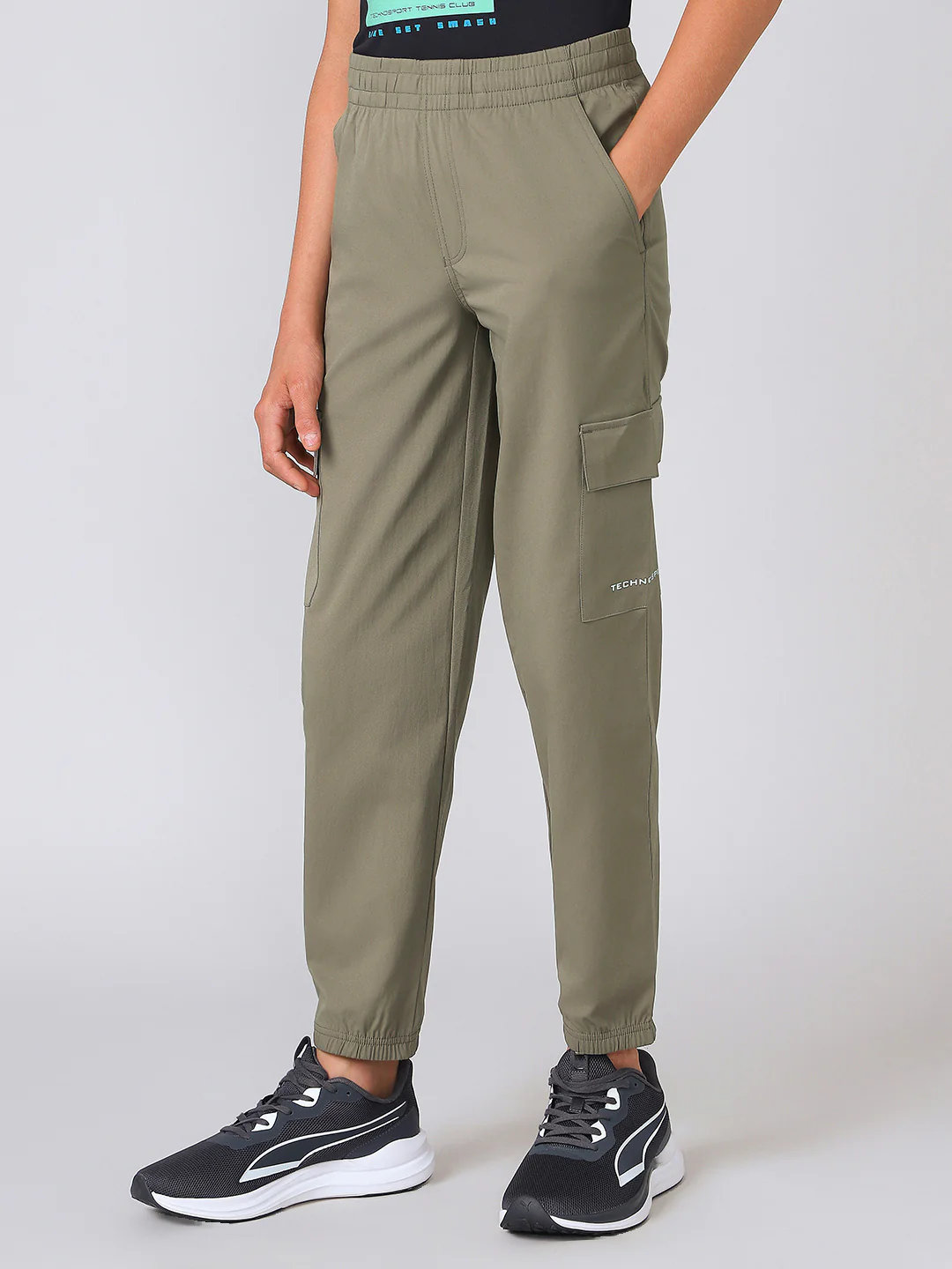 Boys Regular Fit Cargo Joggers with TS FLEXI - Image 4