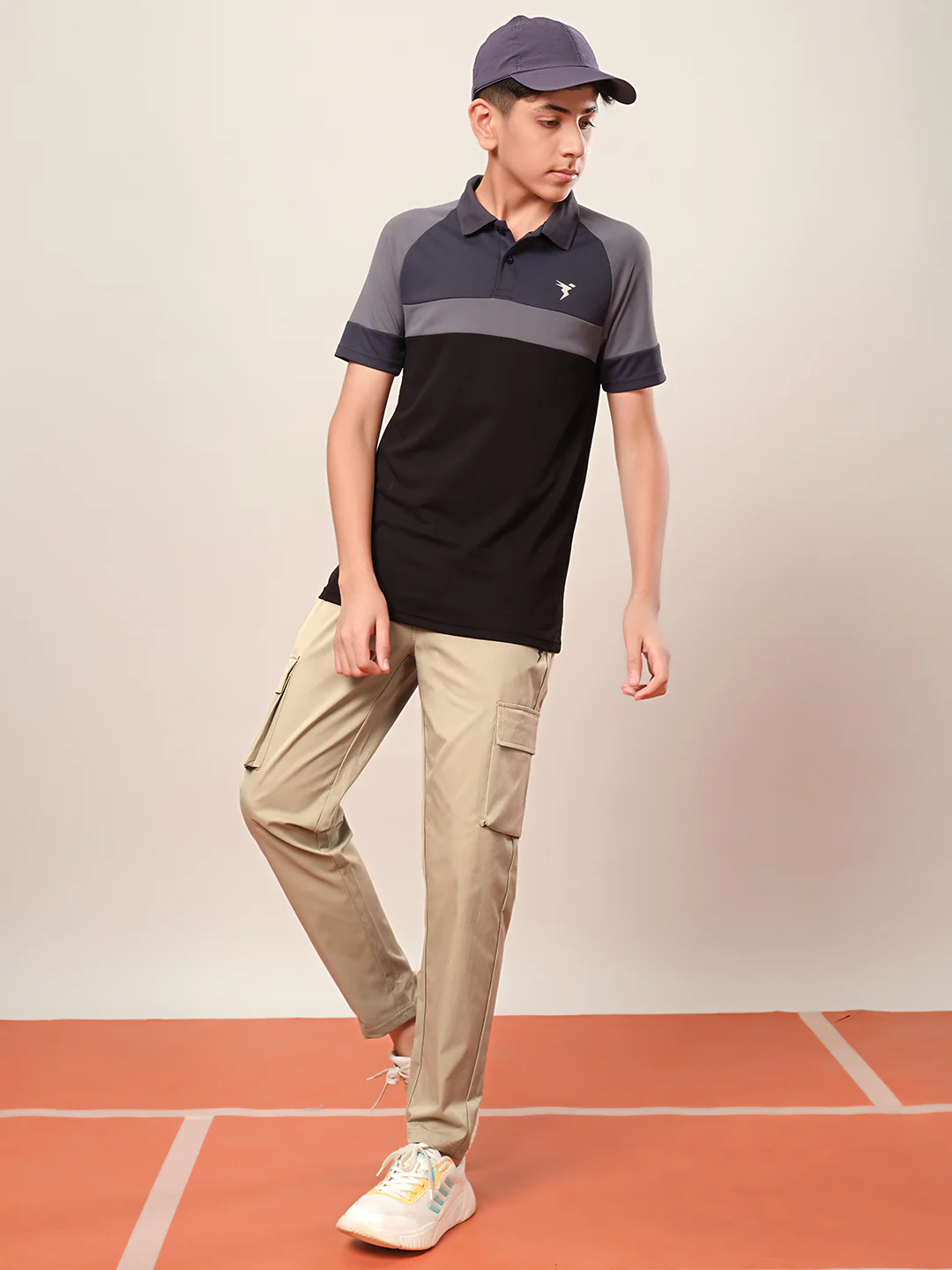 Boys Solid Regular Fit Cargo Trackpants with TS FLEXI - Image 5