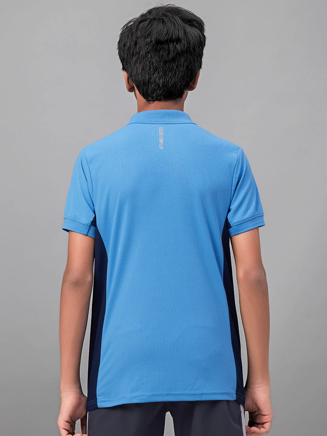 Boys Solid Slim Fit Polo Sports T-shirt with MATPIQ - Image 3