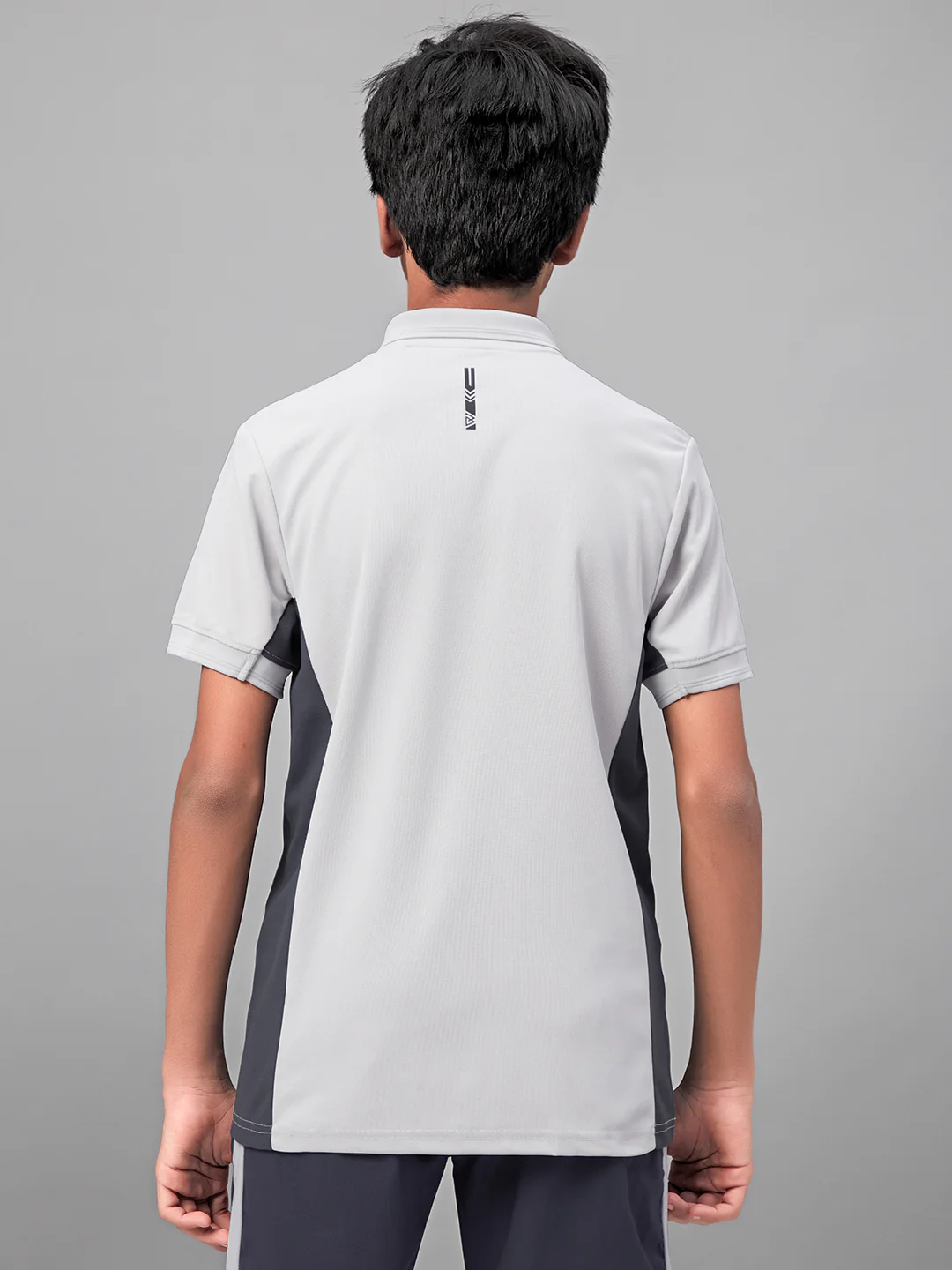 Boys Solid Slim Fit Polo Sports T-shirt with MATPIQ - Image 3