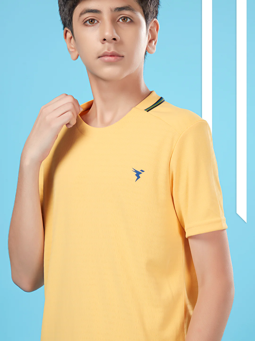 Boys Solid Slim Fit Round Neck T-shirt with TECHNOCOOL+ - Image 5
