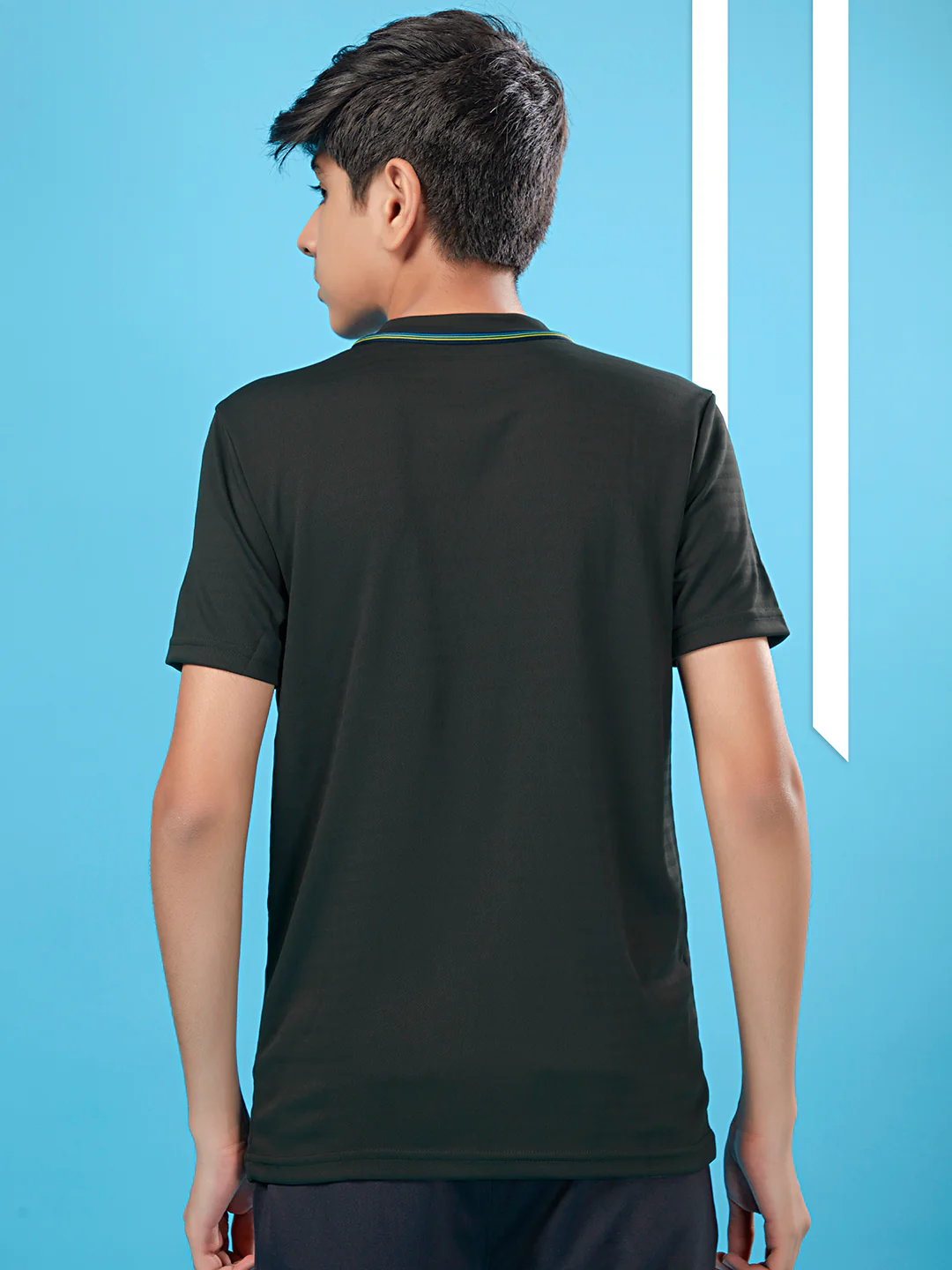 Boys Solid Slim Fit Round Neck T-shirt with TECHNOCOOL+ - Image 2