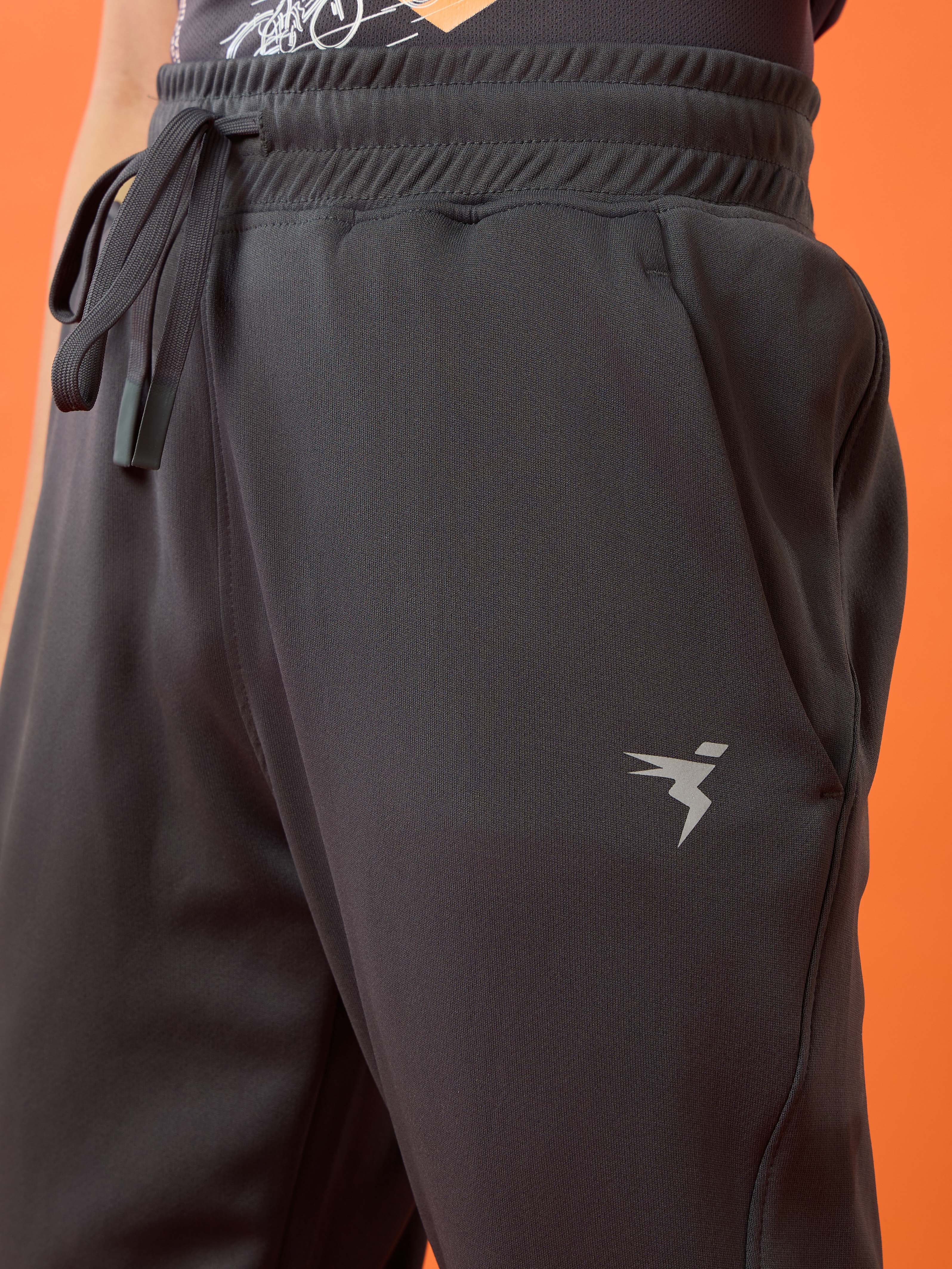 Boys Solid Slim Fit Trackpants with TECHNO GUARD - Image 6