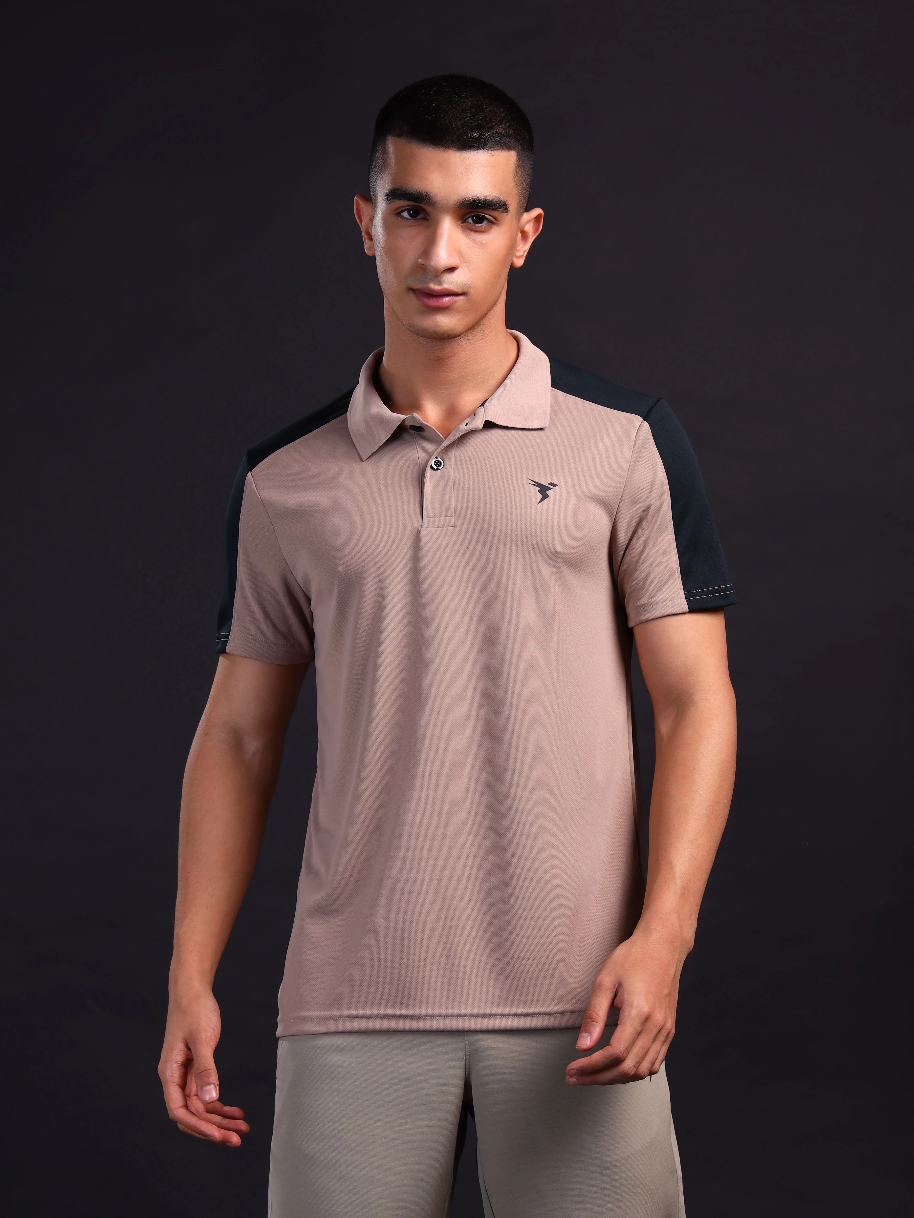 Men Colorblock Relax Fit Polo T-shirt with TECHNO COOL+ - Image 2