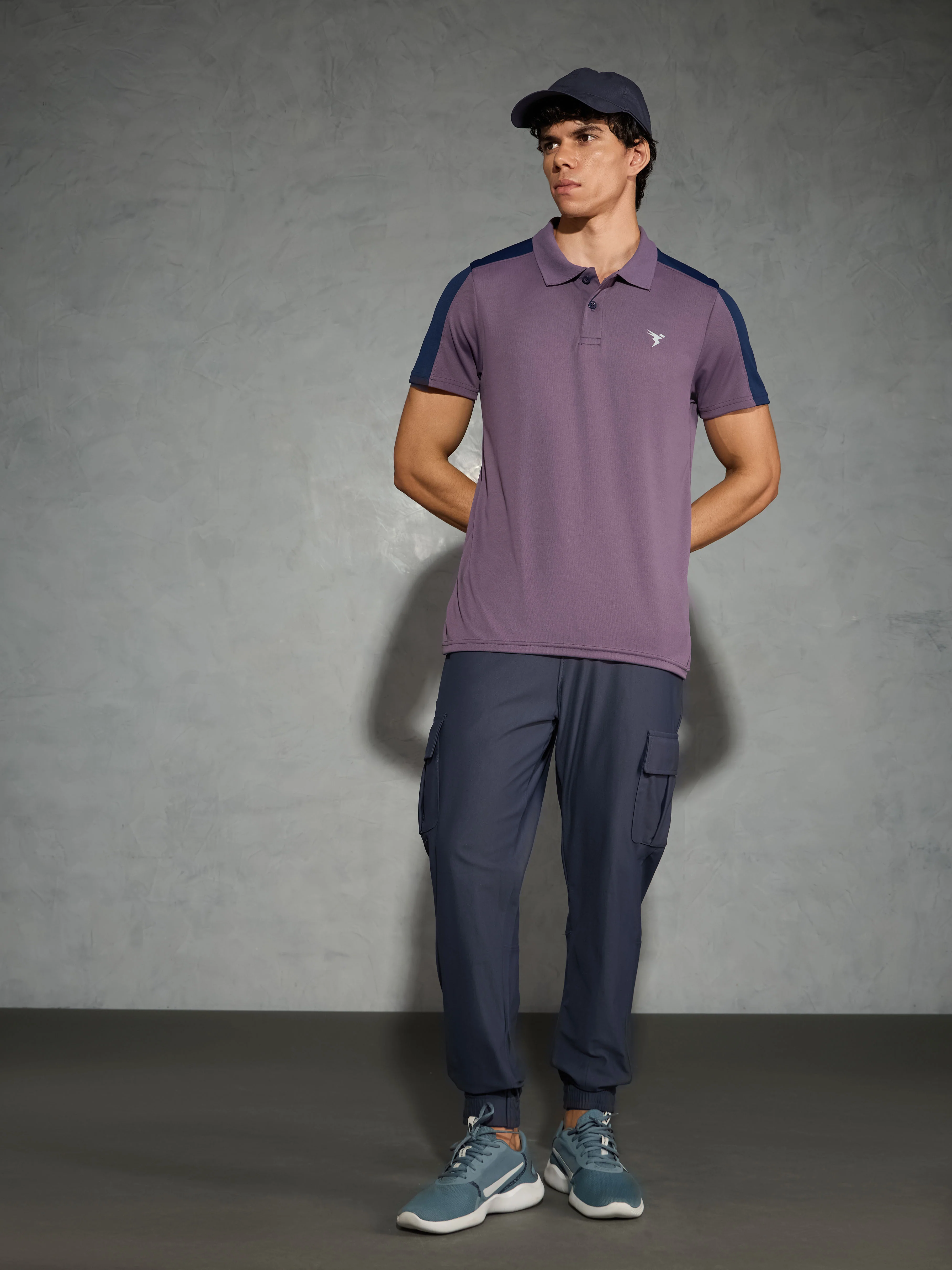 Men Colorblock Relax Fit Polo T-shirt with TECHNO COOL+ - Image 5