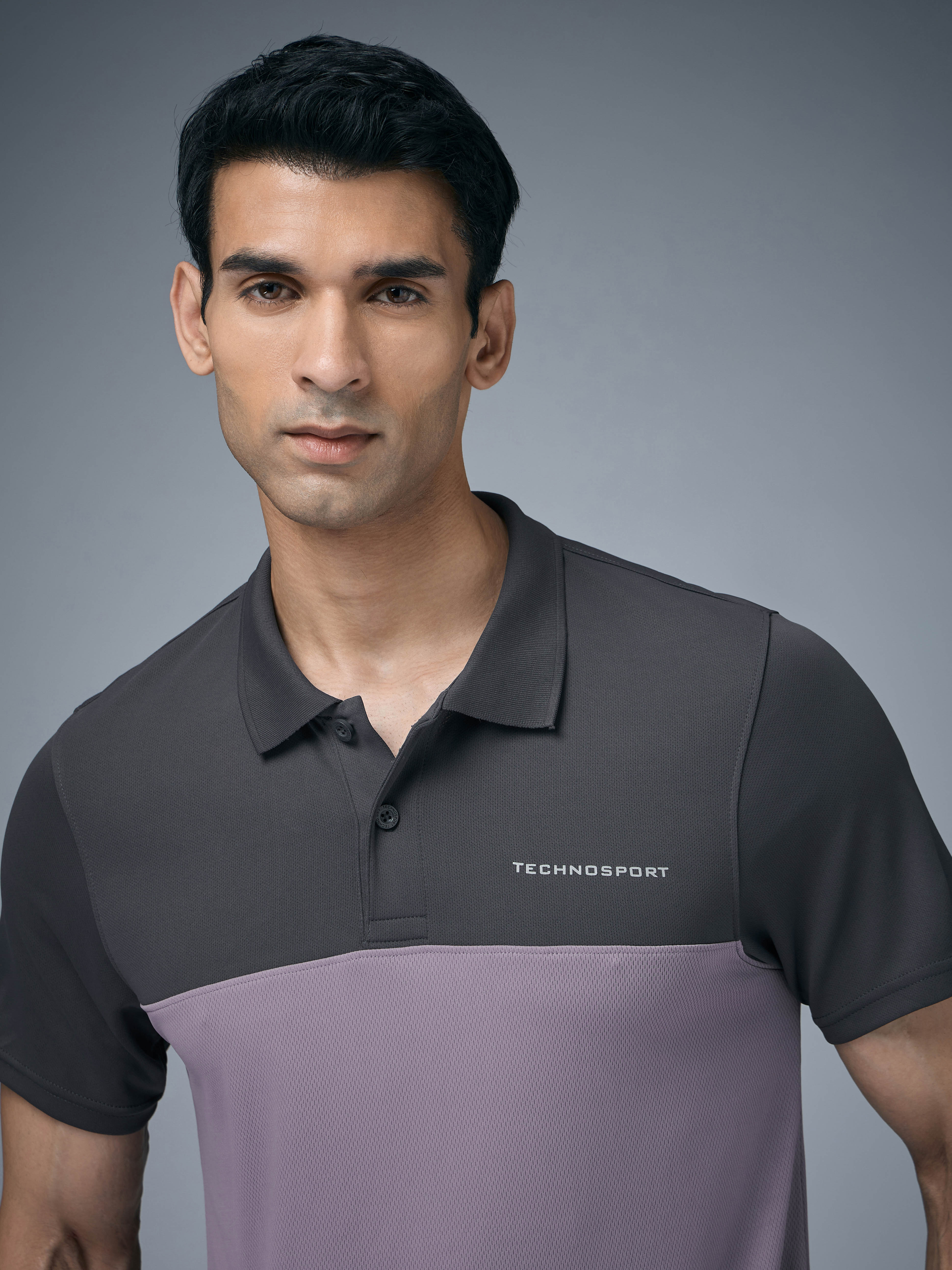 Men Colorblock Relax Fit Polo T-shirt with TECHNO COOL+ - Image 6