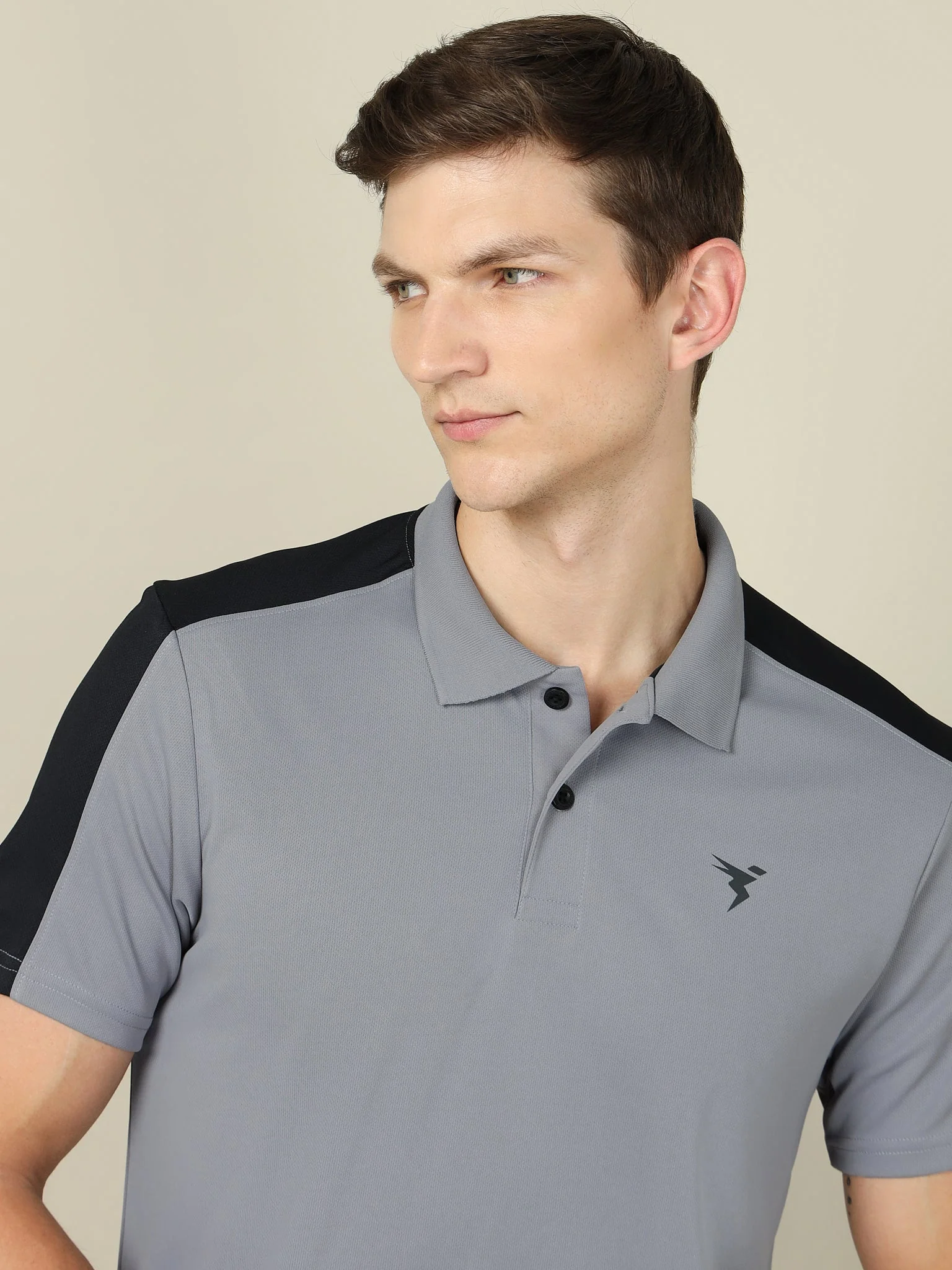Men Colorblock Relax Fit Polo T-shirt with TECHNO COOL+ - Image 6