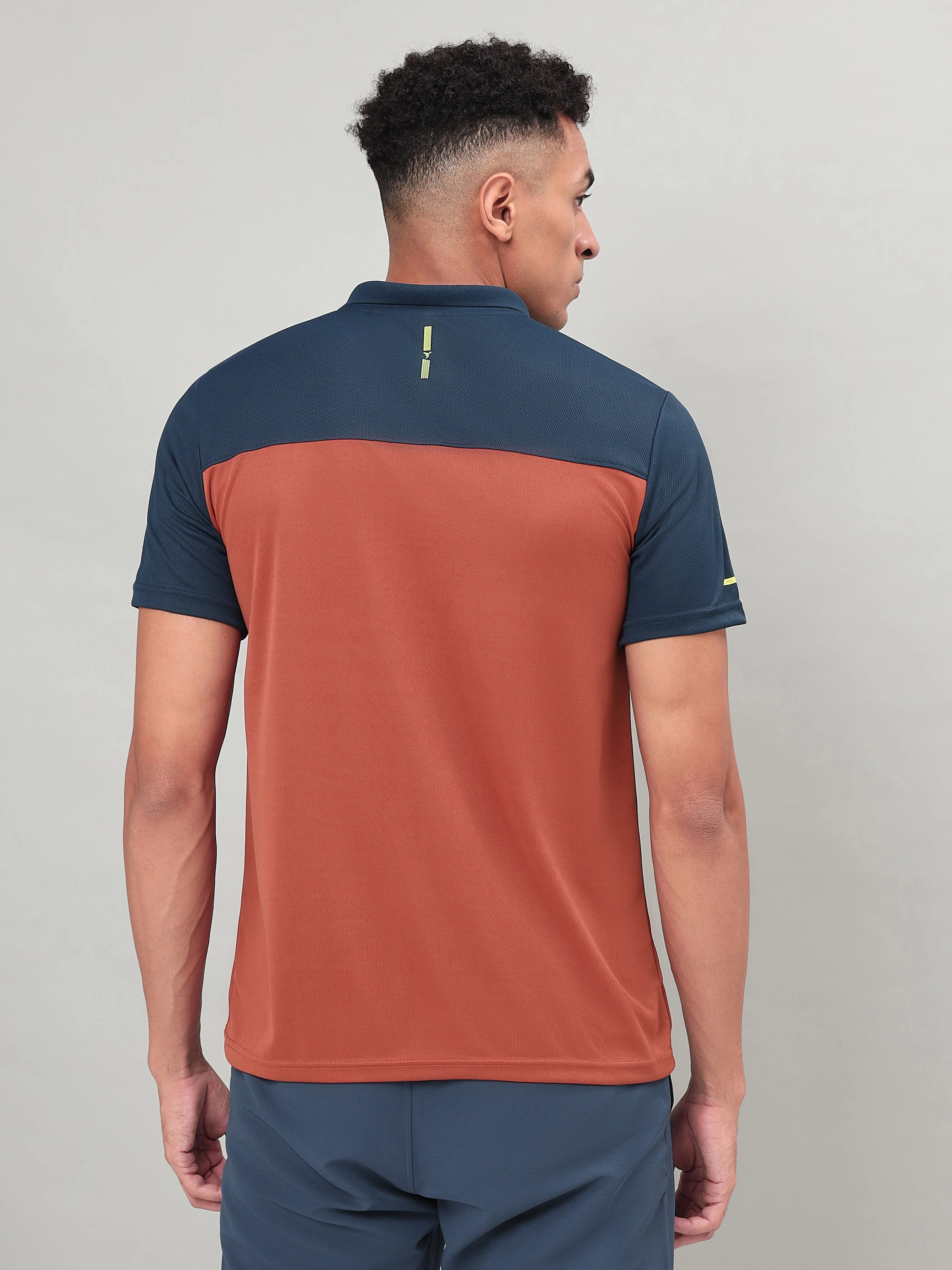 Men Colorblock Relax Fit Polo T-shirt with TECHNO COOL+ - Image 3