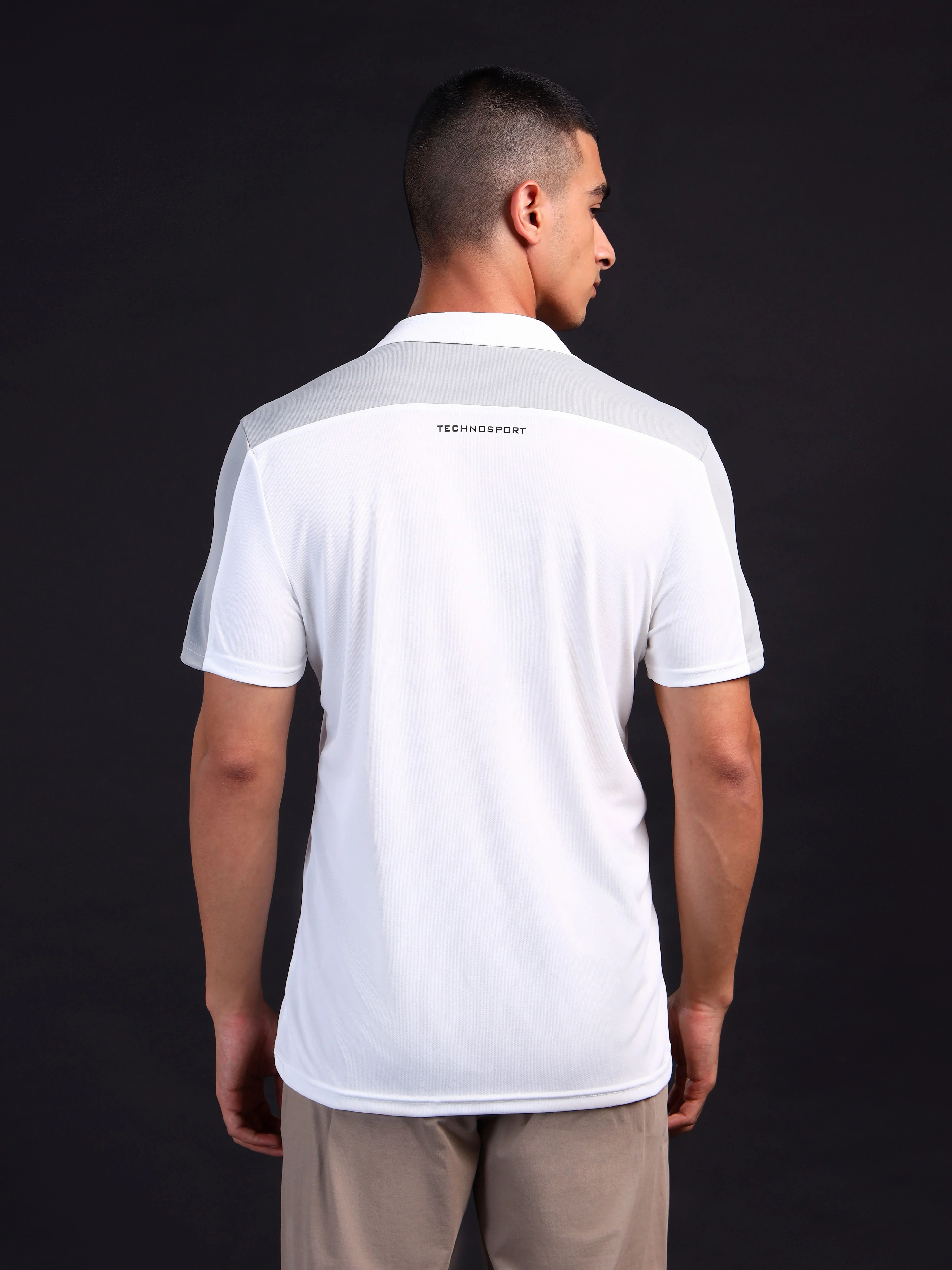 Men Colorblock Relax Fit Polo T-shirt with TECHNO COOL+ - Image 3