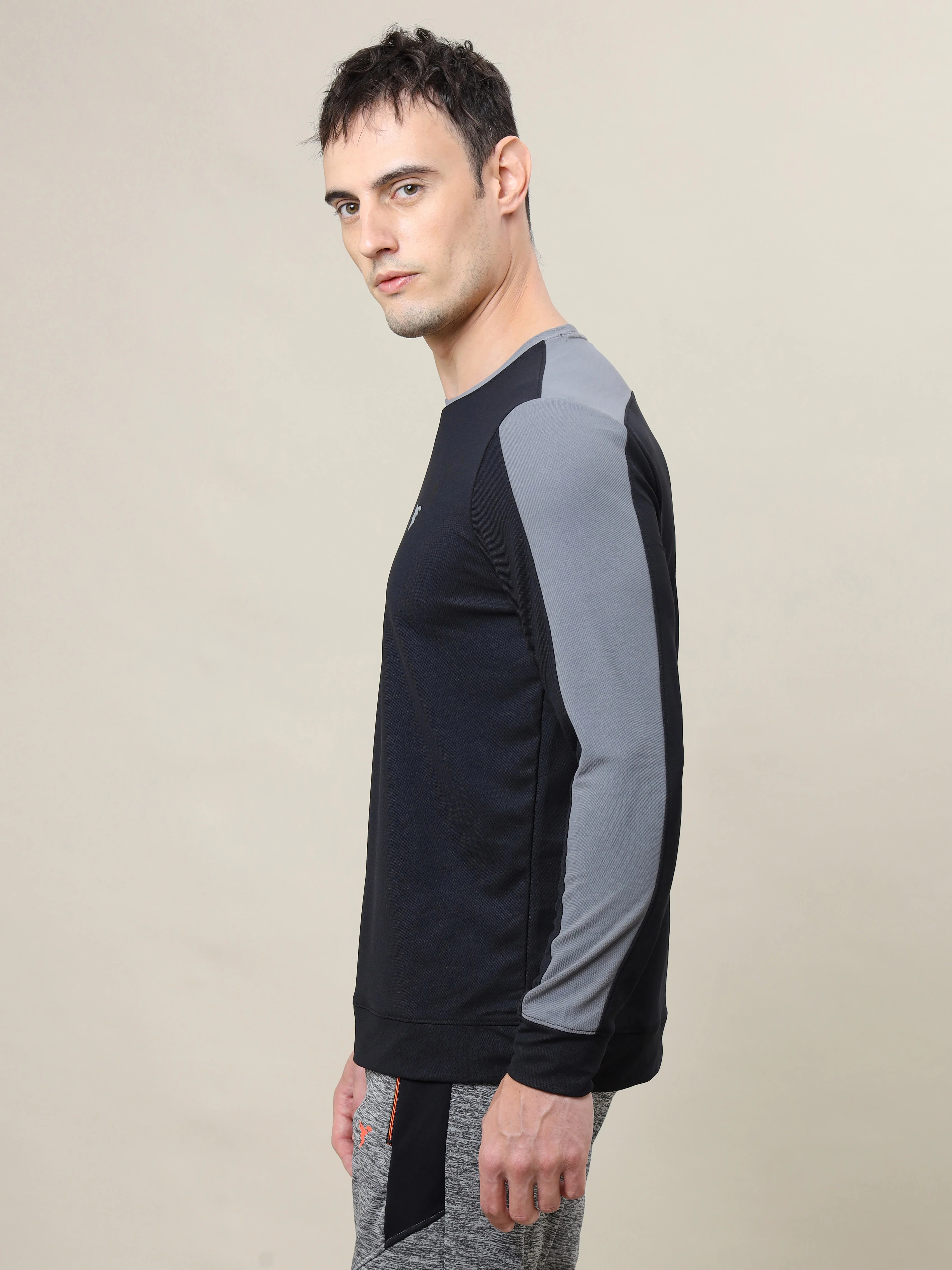 Men Colorblock Slim Fit Crew Neck T-shirt with MATPIQ (Pack of 2) - Image 4