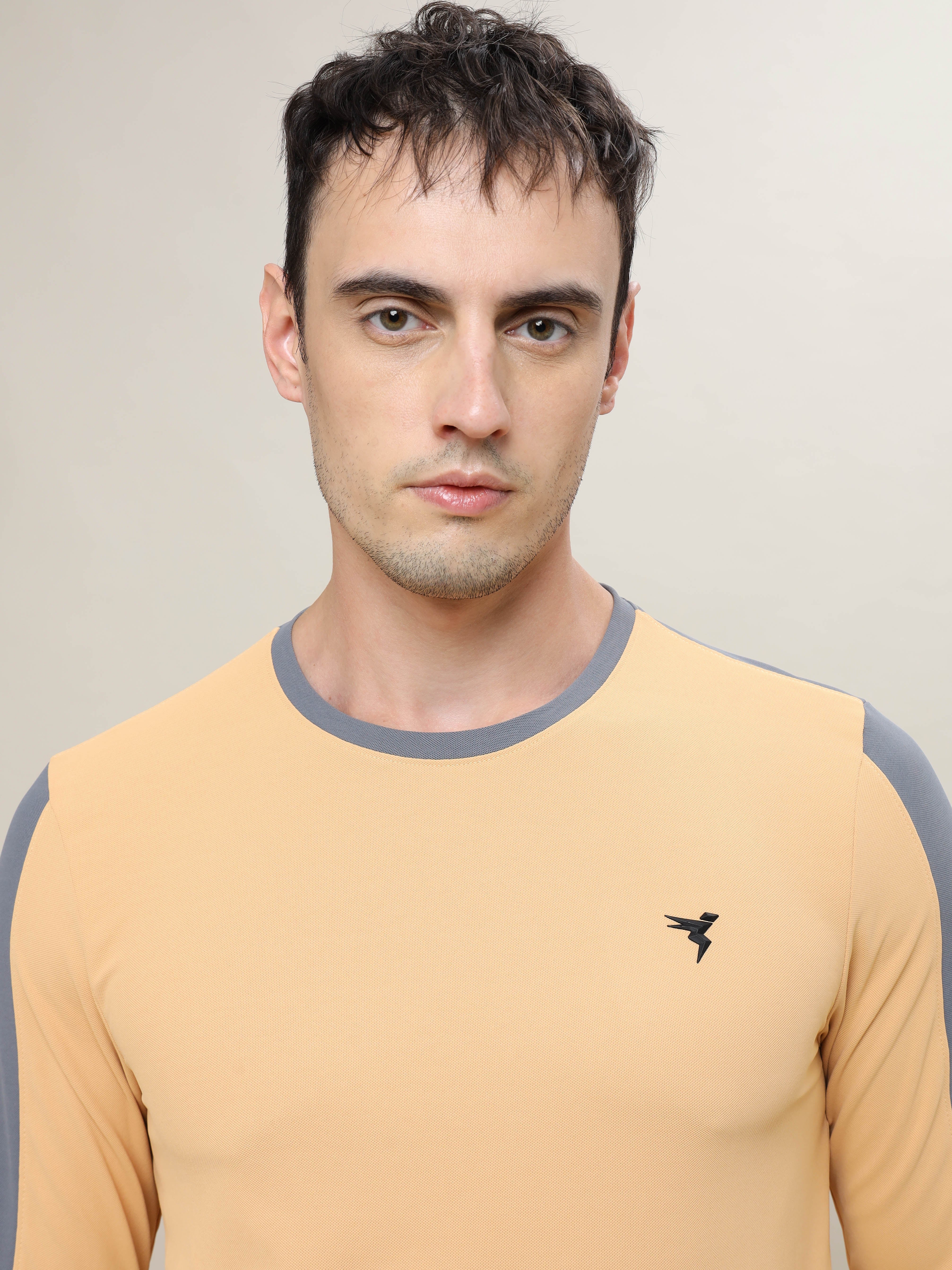 Men Colorblock Slim Fit Crew Neck T-shirt with MATPIQ (Pack of 2) - Image 6