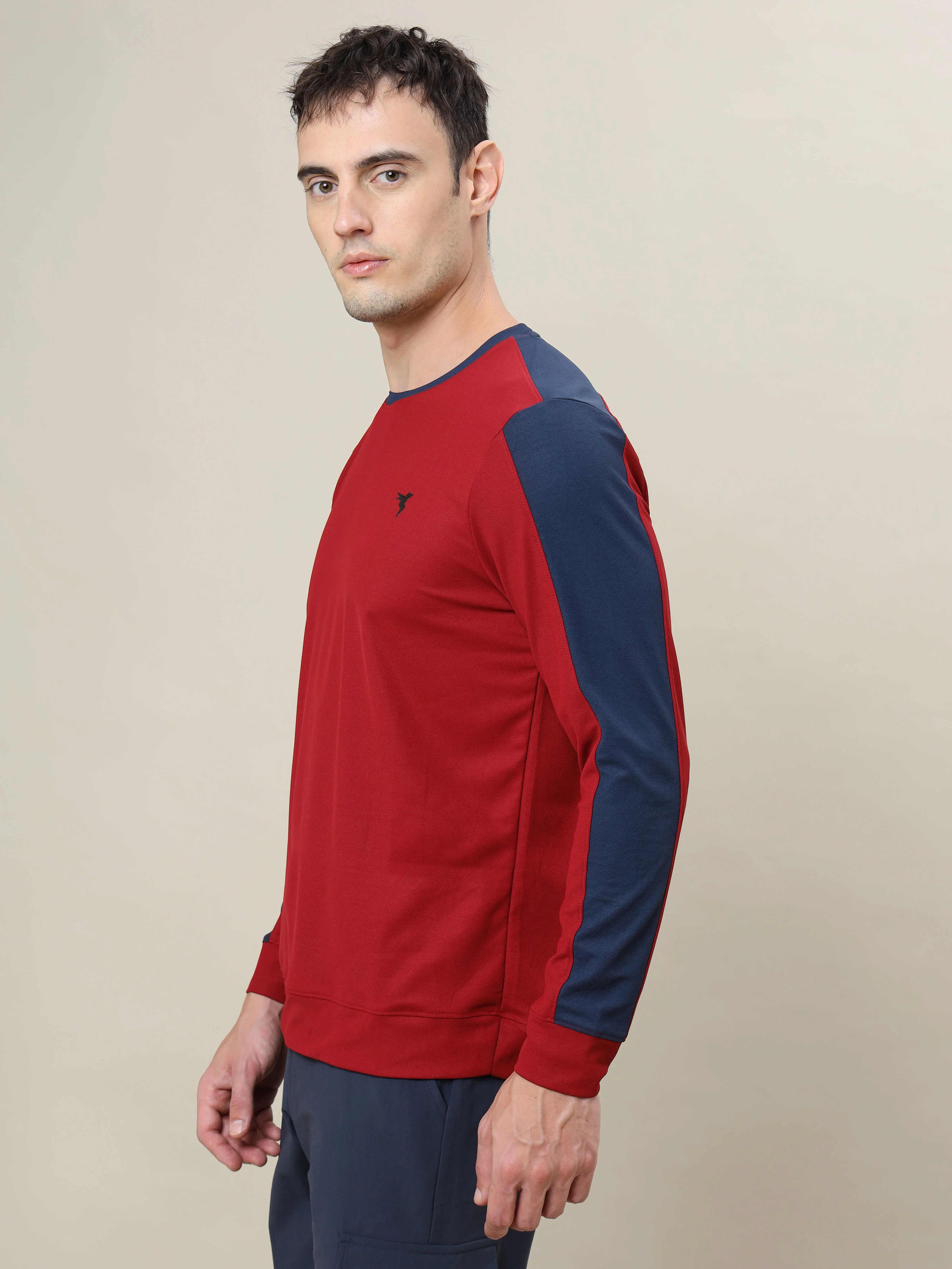 Men Colorblock Slim Fit Crew Neck T-shirt with MATPIQ (Pack of 2) - Image 4