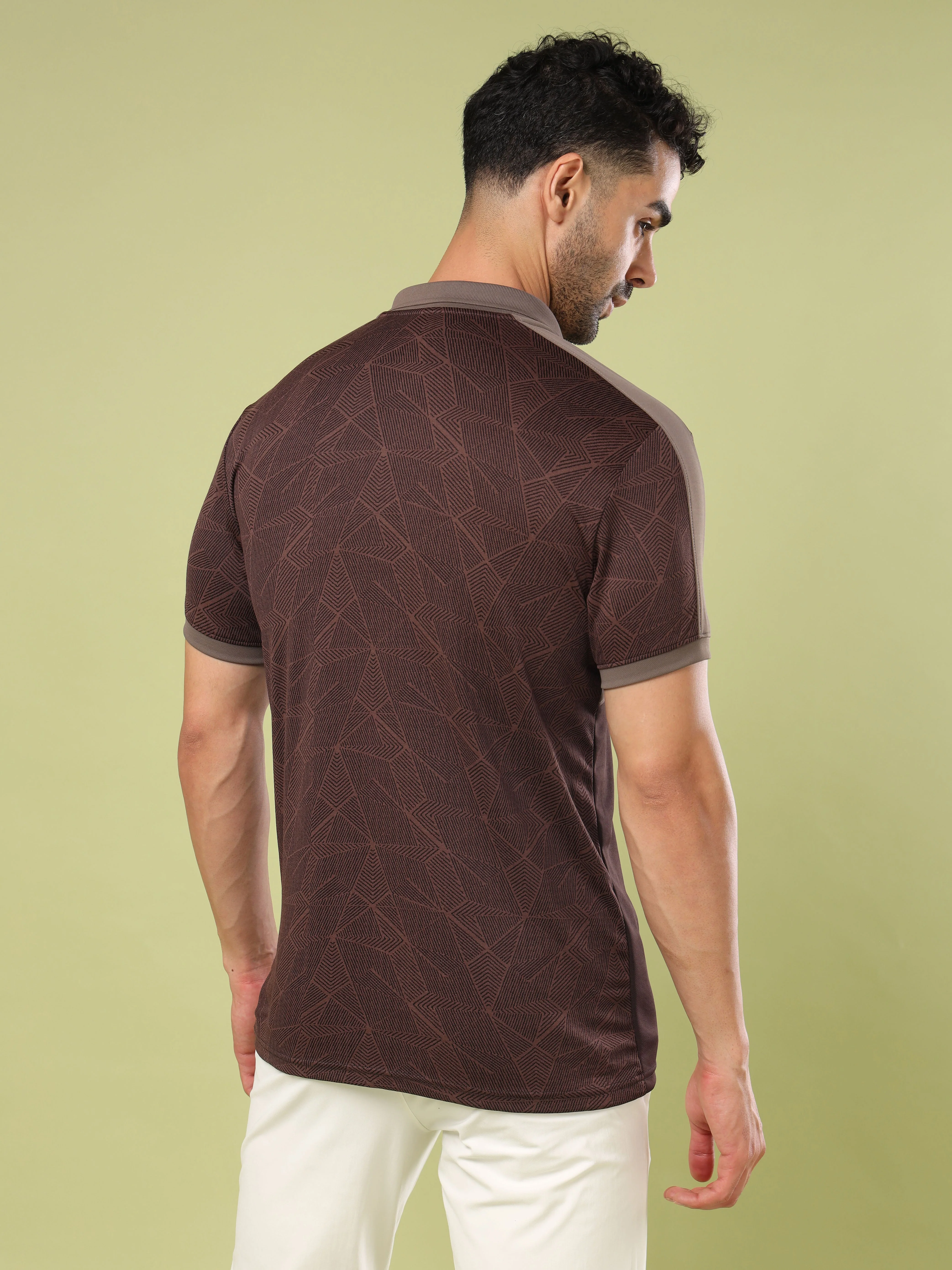 Men Colorblock Slim Fit Polo Sports T-shirt with DOUBLE COOL - Image 2