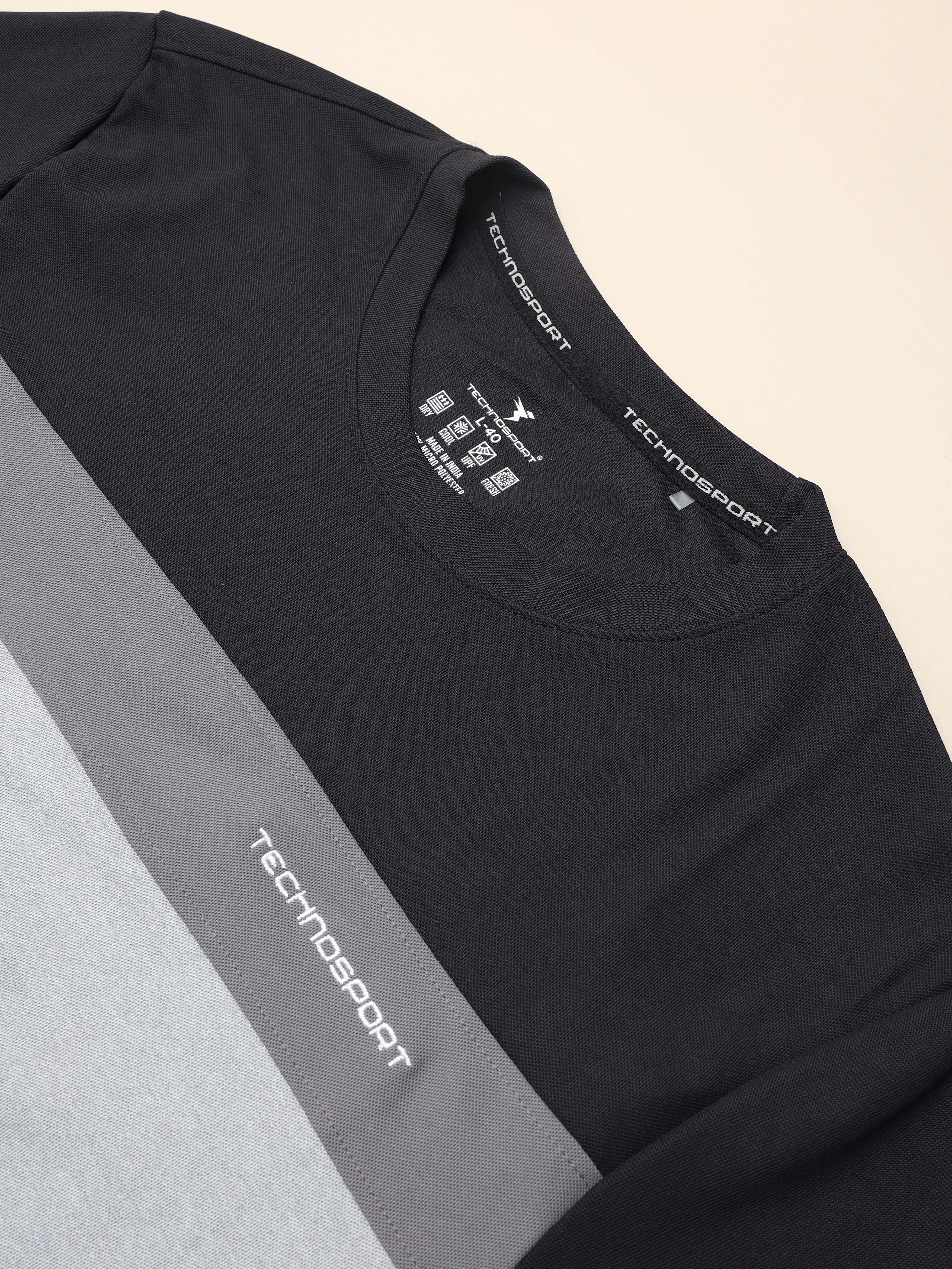 Men Colorblock Slim Fit T-shirt with MATPIQ - Image 7