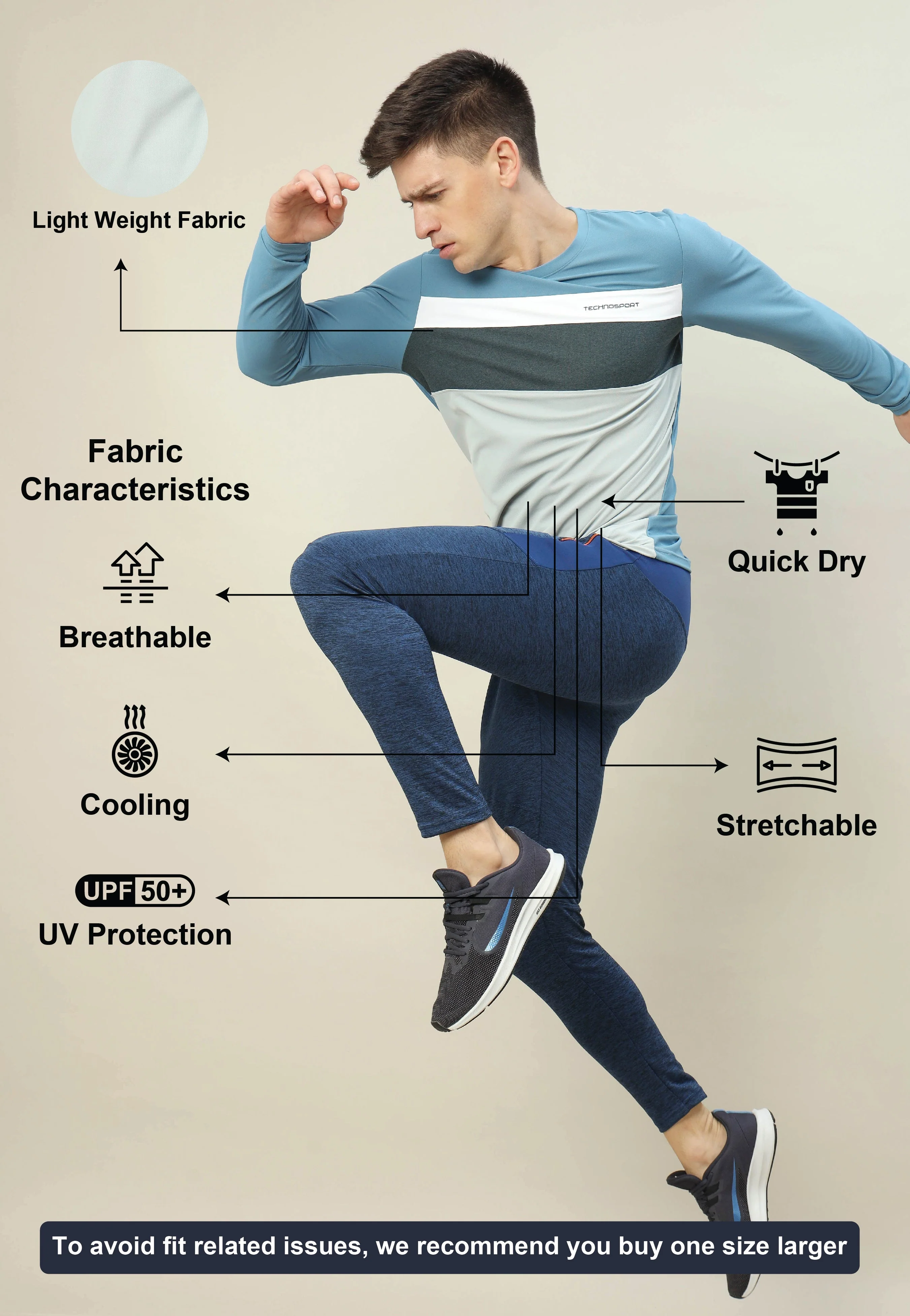 Men Colorblock Slim Fit T-shirt with MATPIQ - Image 4
