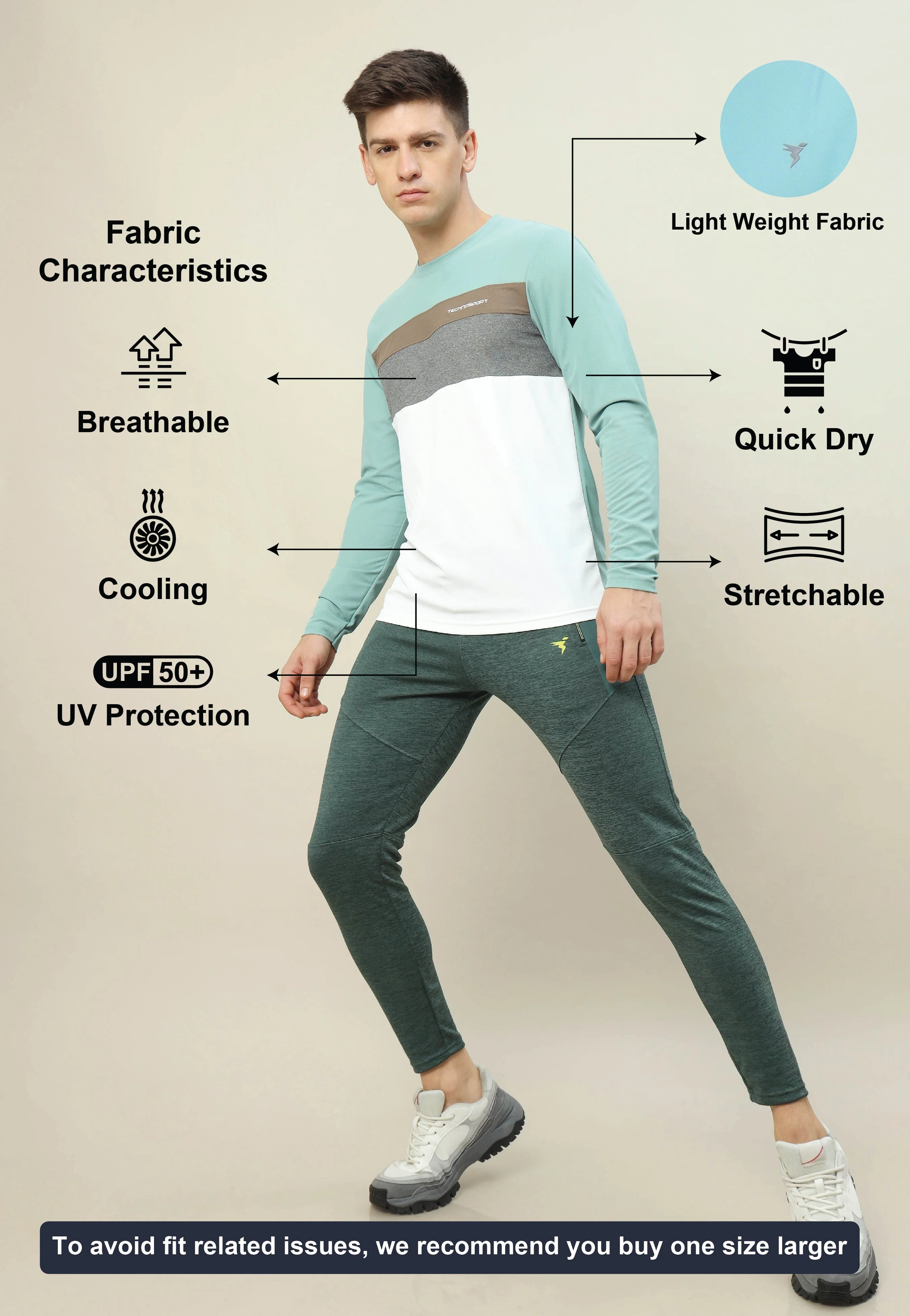 Men Colorblock Slim Fit T-shirt with MATPIQ - Image 4