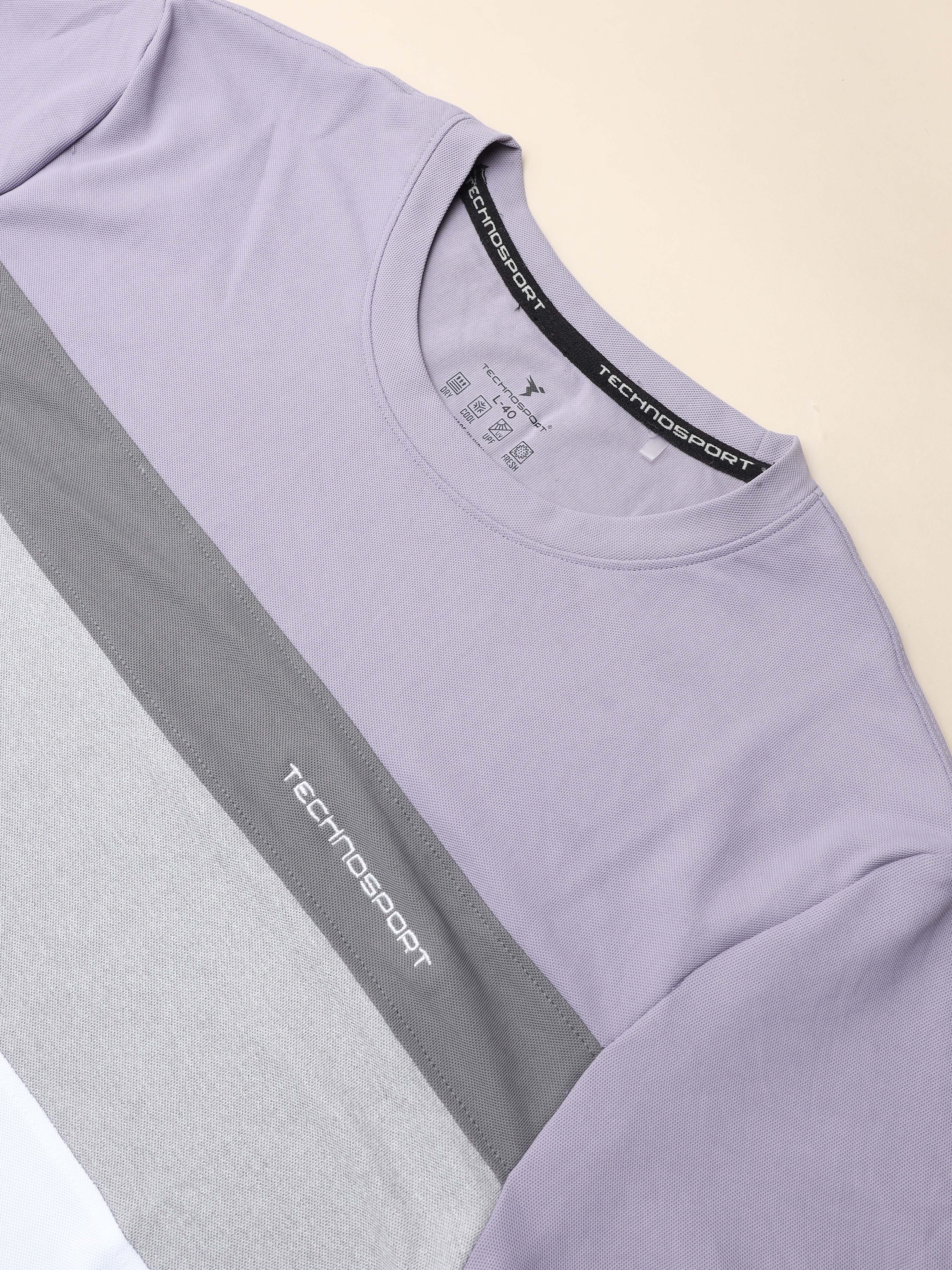 Men Colorblock Slim Fit T-shirt with MATPIQ - Image 7