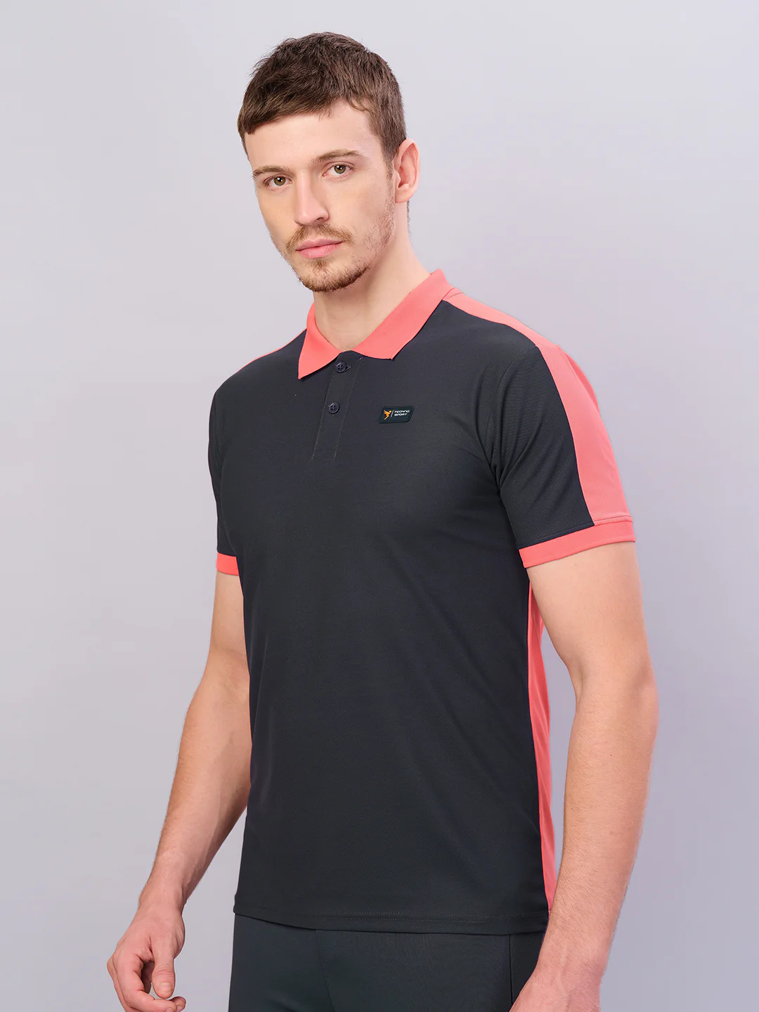 Men Colorblock Slim Fit Polo T-shirt with MATPIQ (Pack of 2) - Image 4