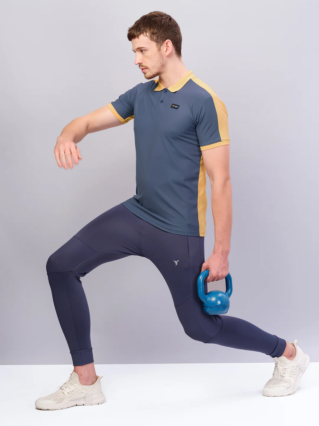 Men Colorblock Slim Fit Polo T-shirt with MATPIQ (Pack of 2) - Image 6
