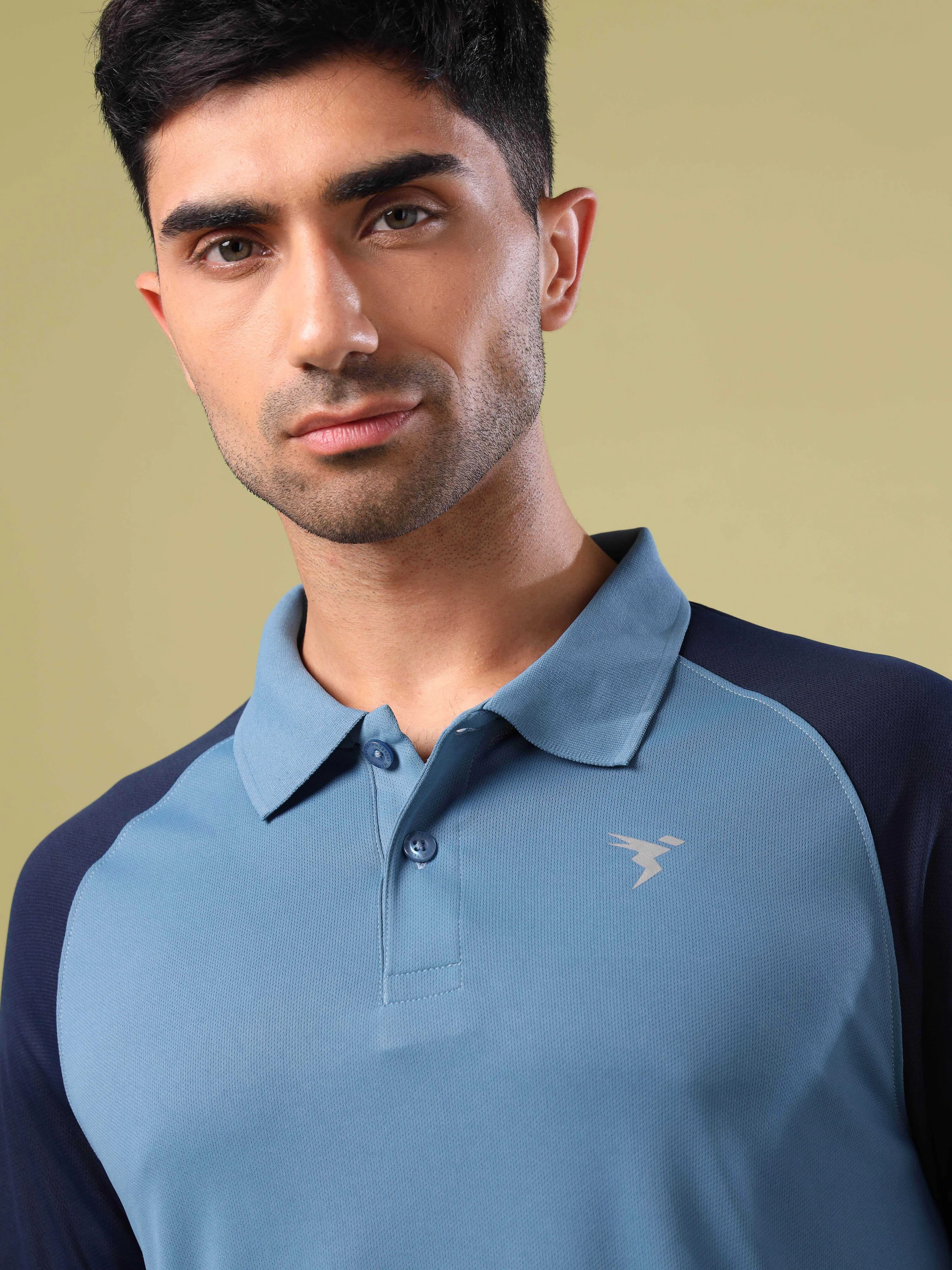 Men Colorblock Slim Fit Polo T-shirt with TECHNO COOL+ - Image 6
