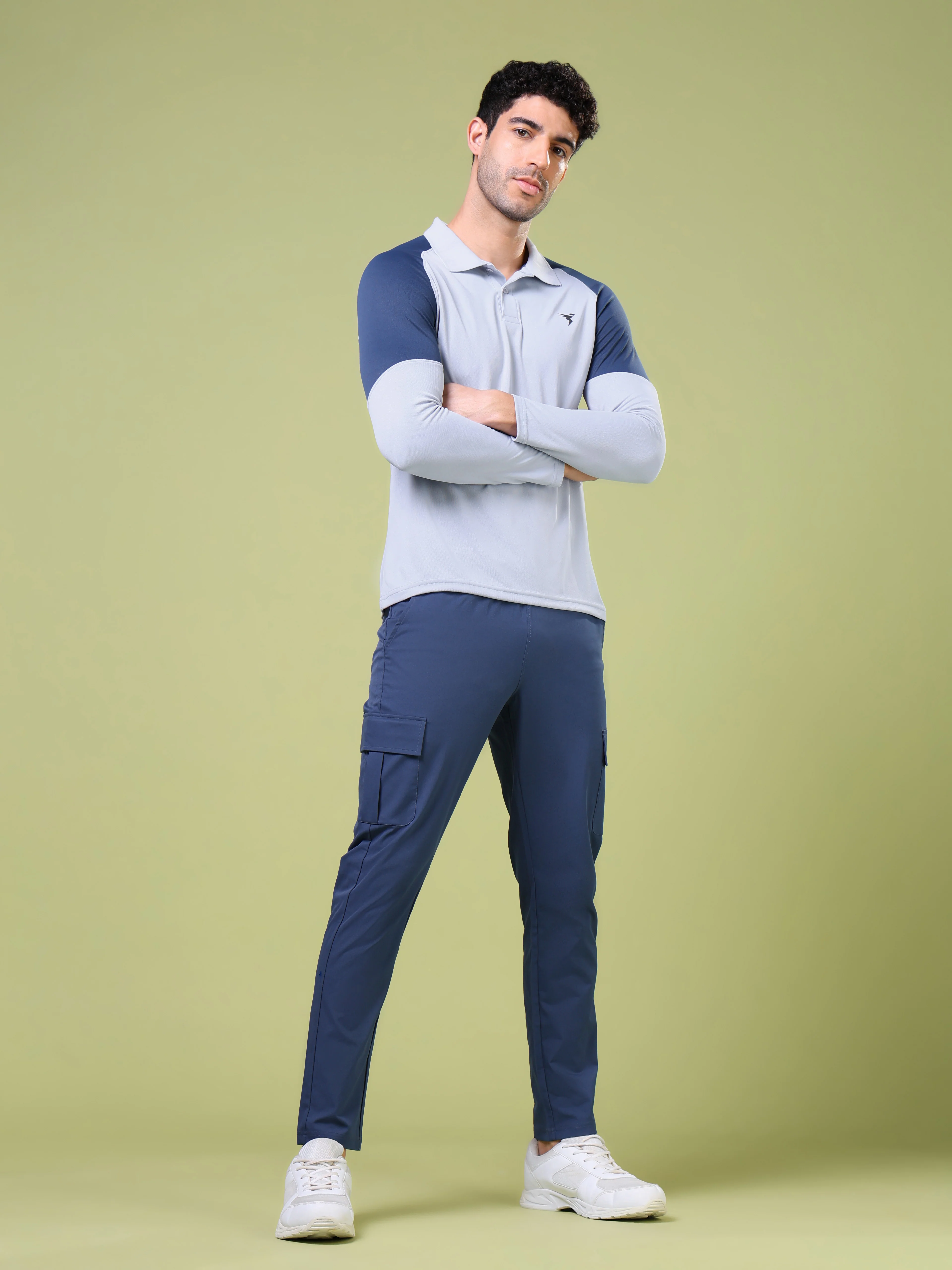 Men Colorblock Slim Fit Polo T-shirt with TECHNO COOL+ - Image 5