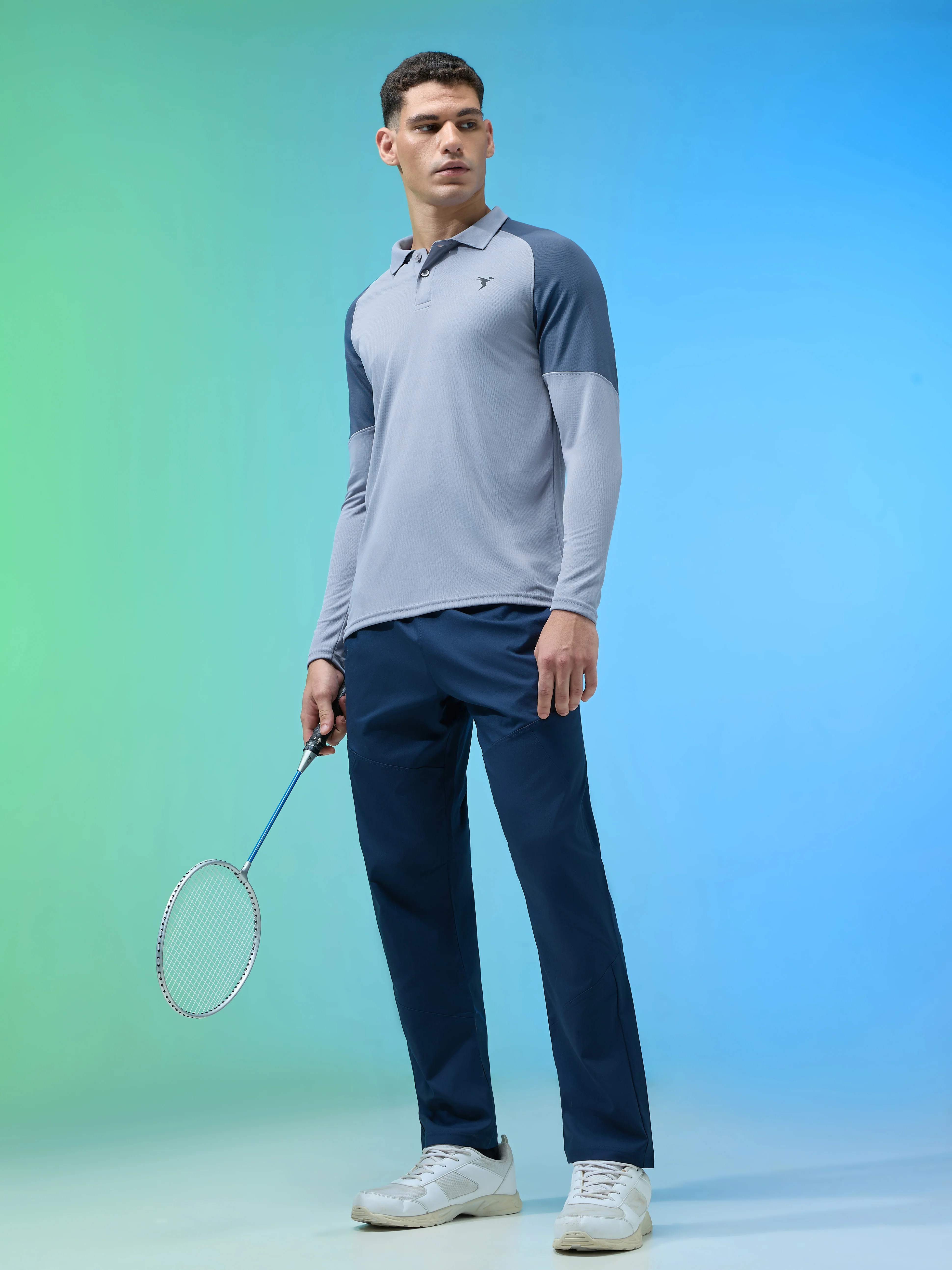 Men Colorblock Slim Fit Polo T-shirt with TECHNO COOL+ - Image 5