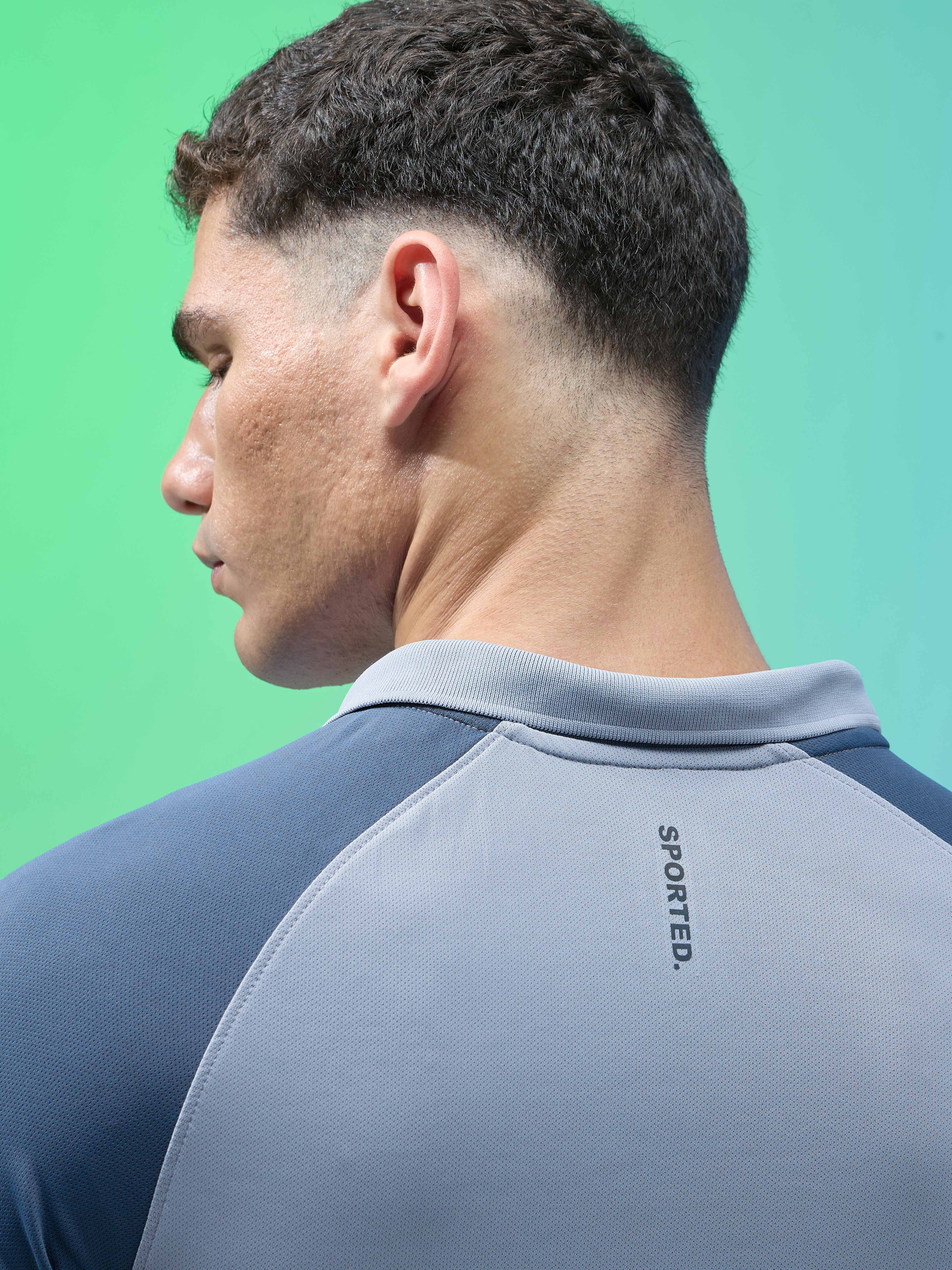Men Colorblock Slim Fit Polo T-shirt with TECHNO COOL+ - Image 7