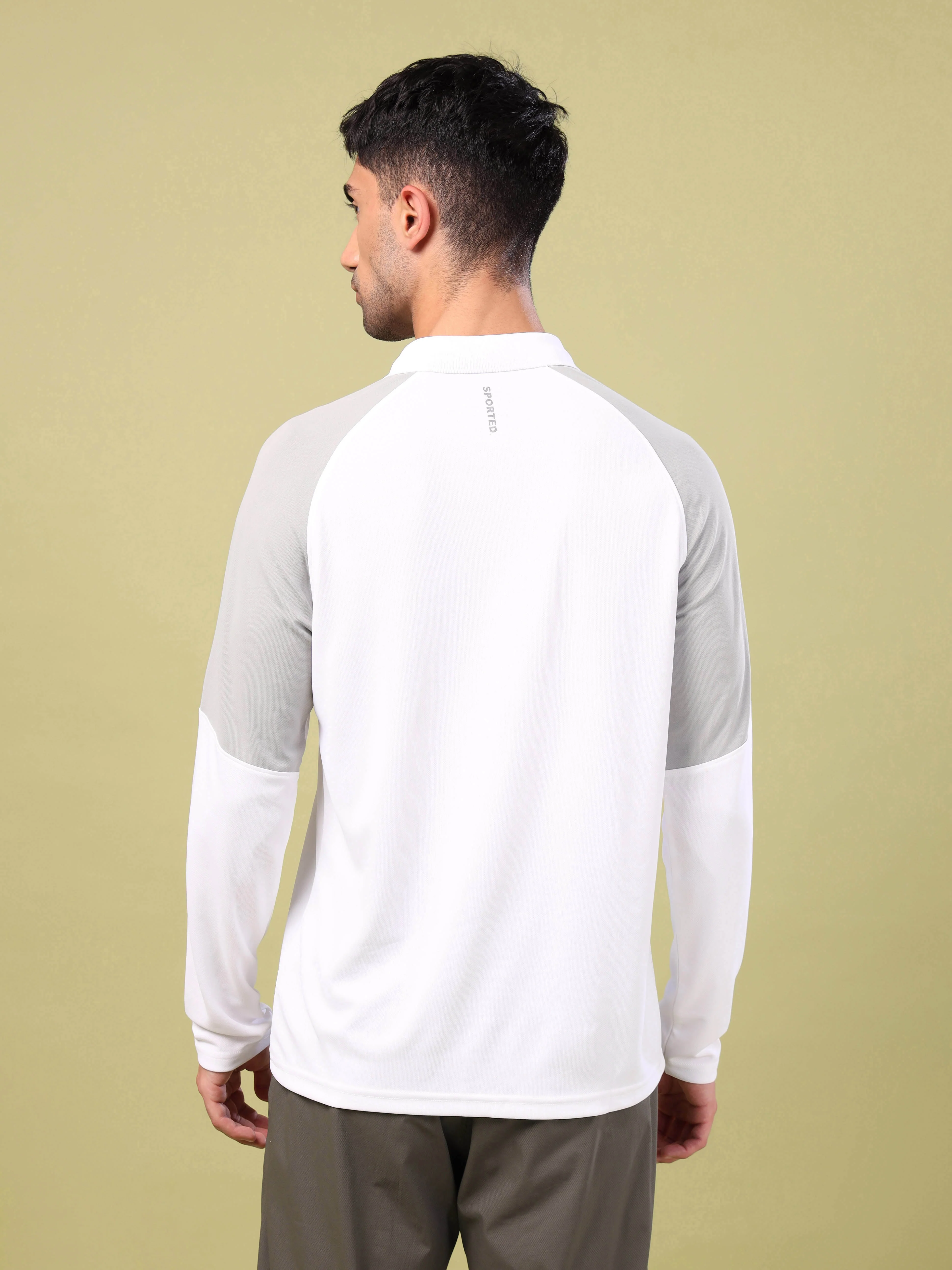 Men Colorblock Slim Fit Polo T-shirt with TECHNO COOL+ - Image 3