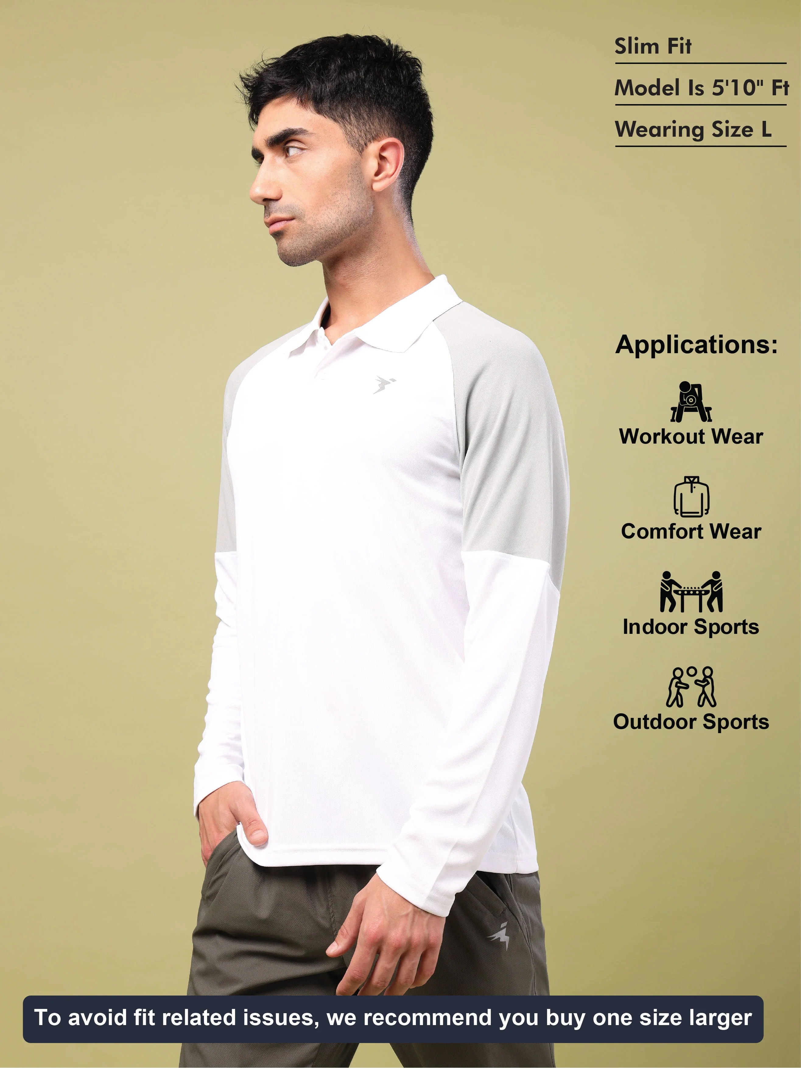 Men Colorblock Slim Fit Polo T-shirt with TECHNO COOL+ - Image 5