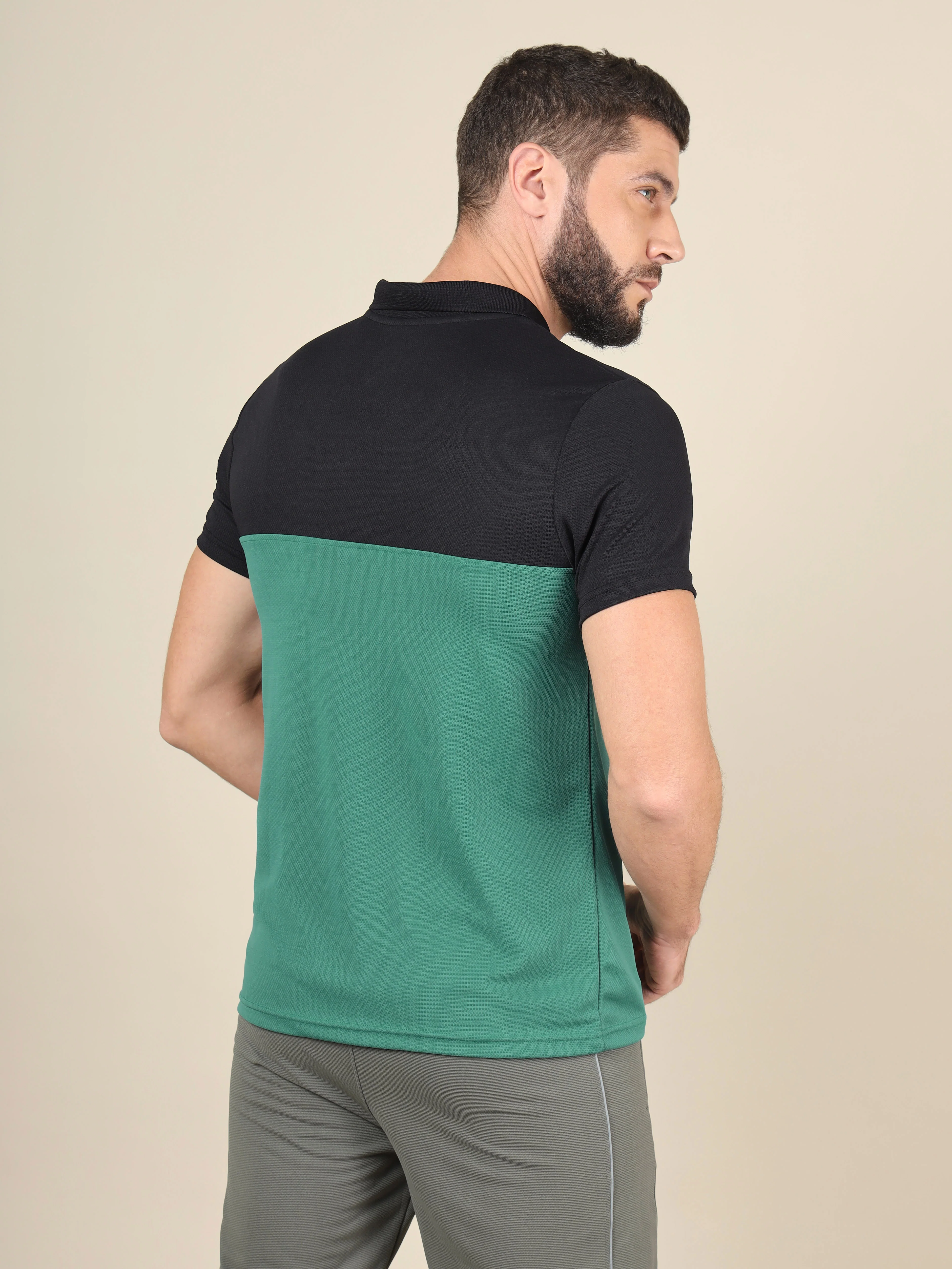 Men Colorblock Slim Fit Polo T-shirt with TECHNO COOL+ (Pack of 2) - Image 3