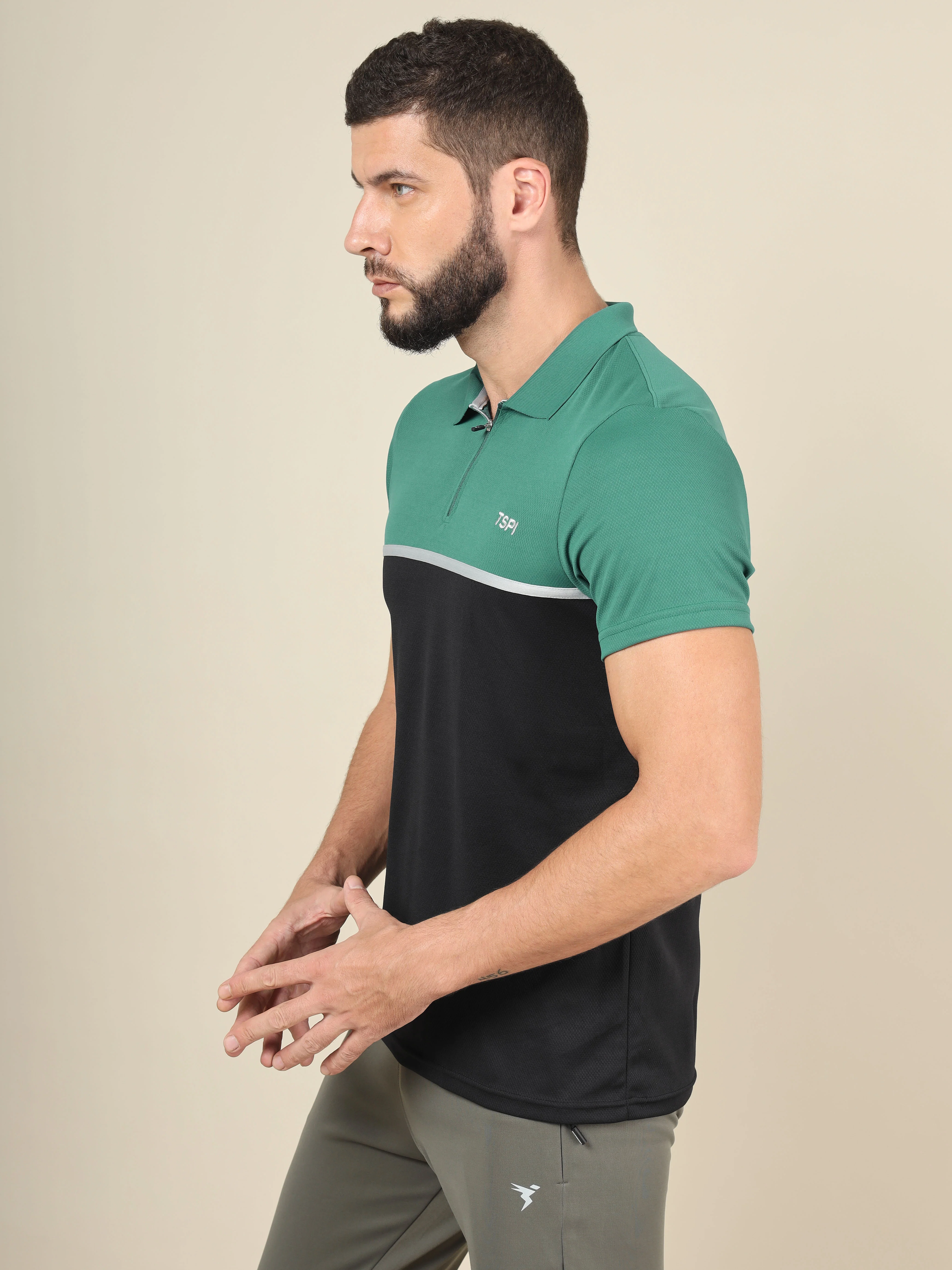 Men Colorblock Slim Fit Polo T-shirt with TECHNO COOL+ (Pack of 2) - Image 4