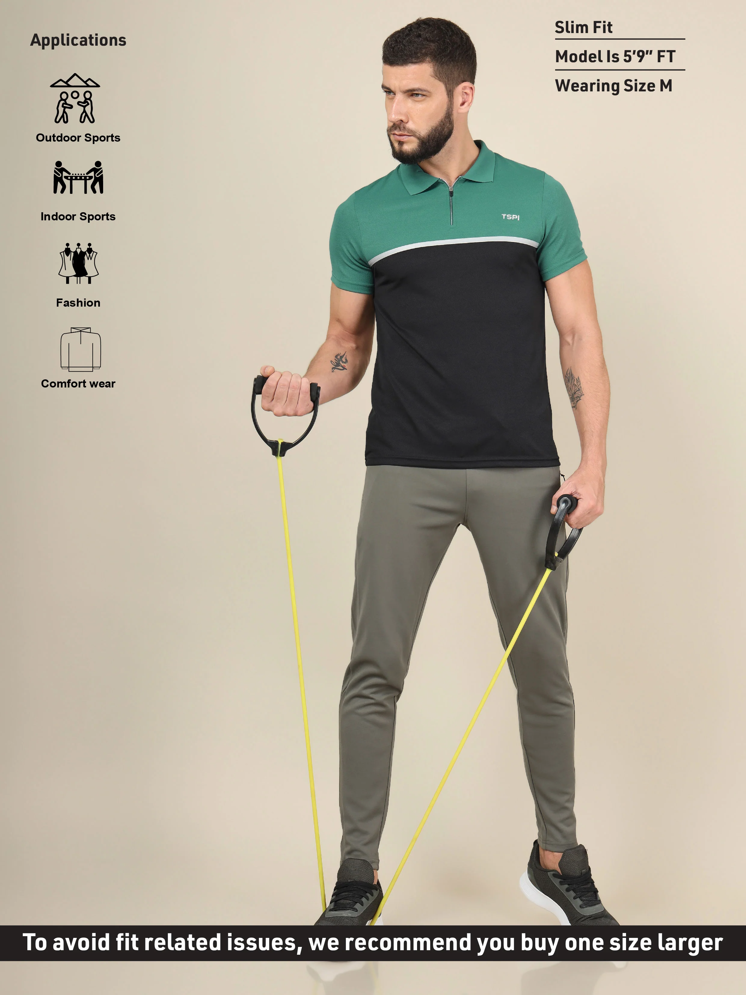 Men Colorblock Slim Fit Polo T-shirt with TECHNO COOL+ (Pack of 2) - Image 6