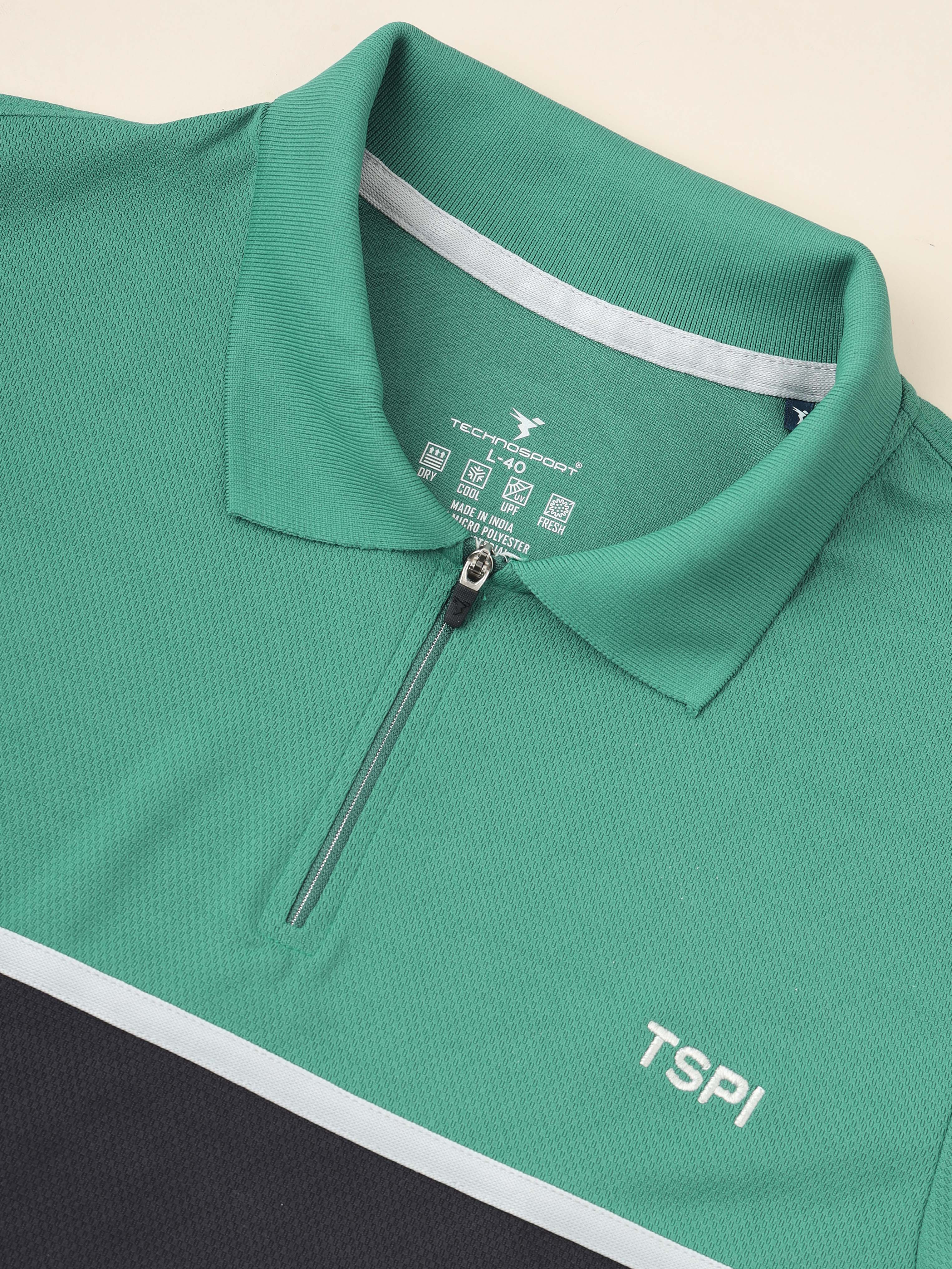 Men Colorblock Slim Fit Polo T-shirt with TECHNO COOL+ (Pack of 2) - Image 7
