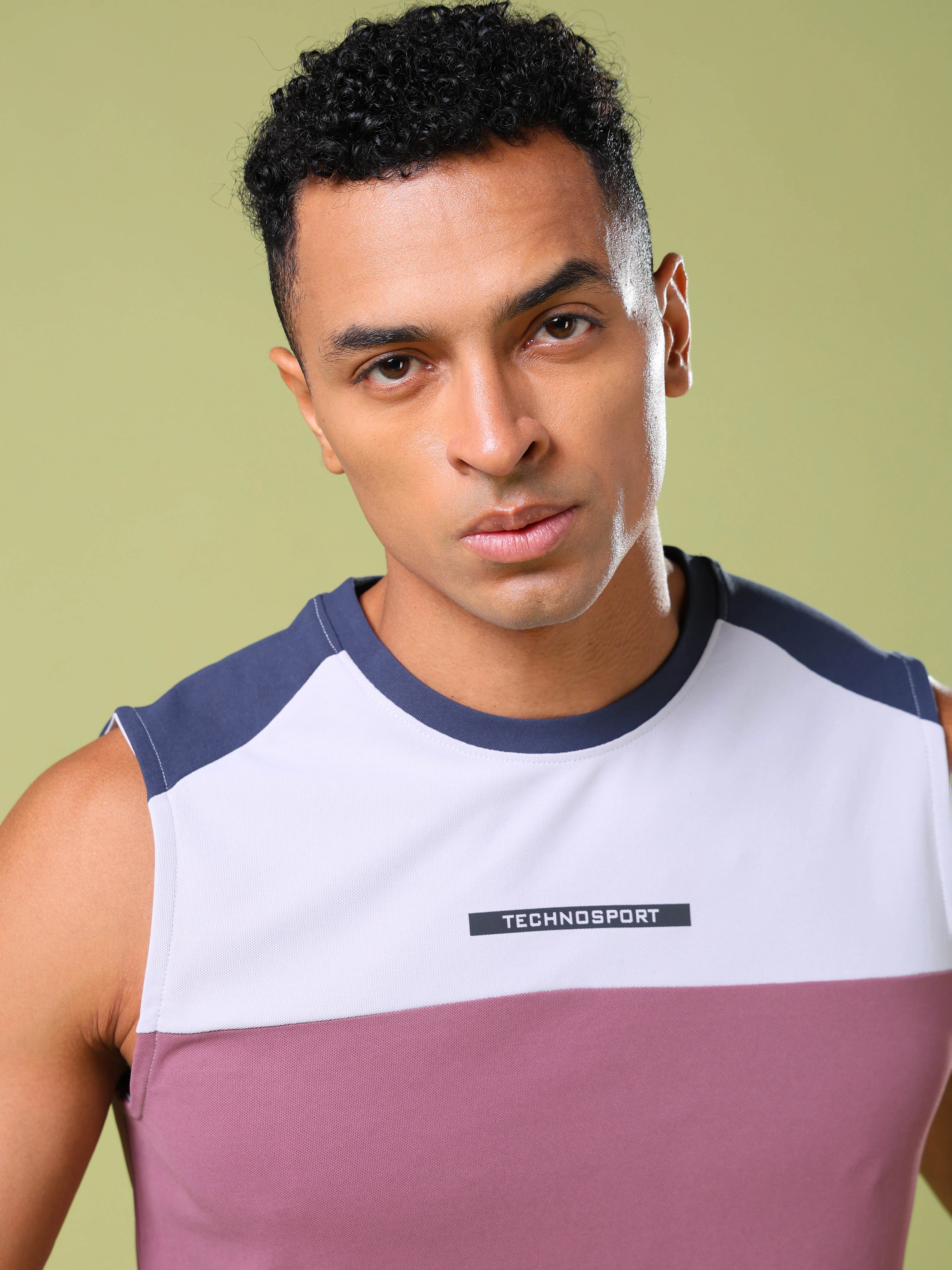 Men Colorblock Slim Fit Round Neck Sports Innerwear Vest with MATPIQ - Image 6