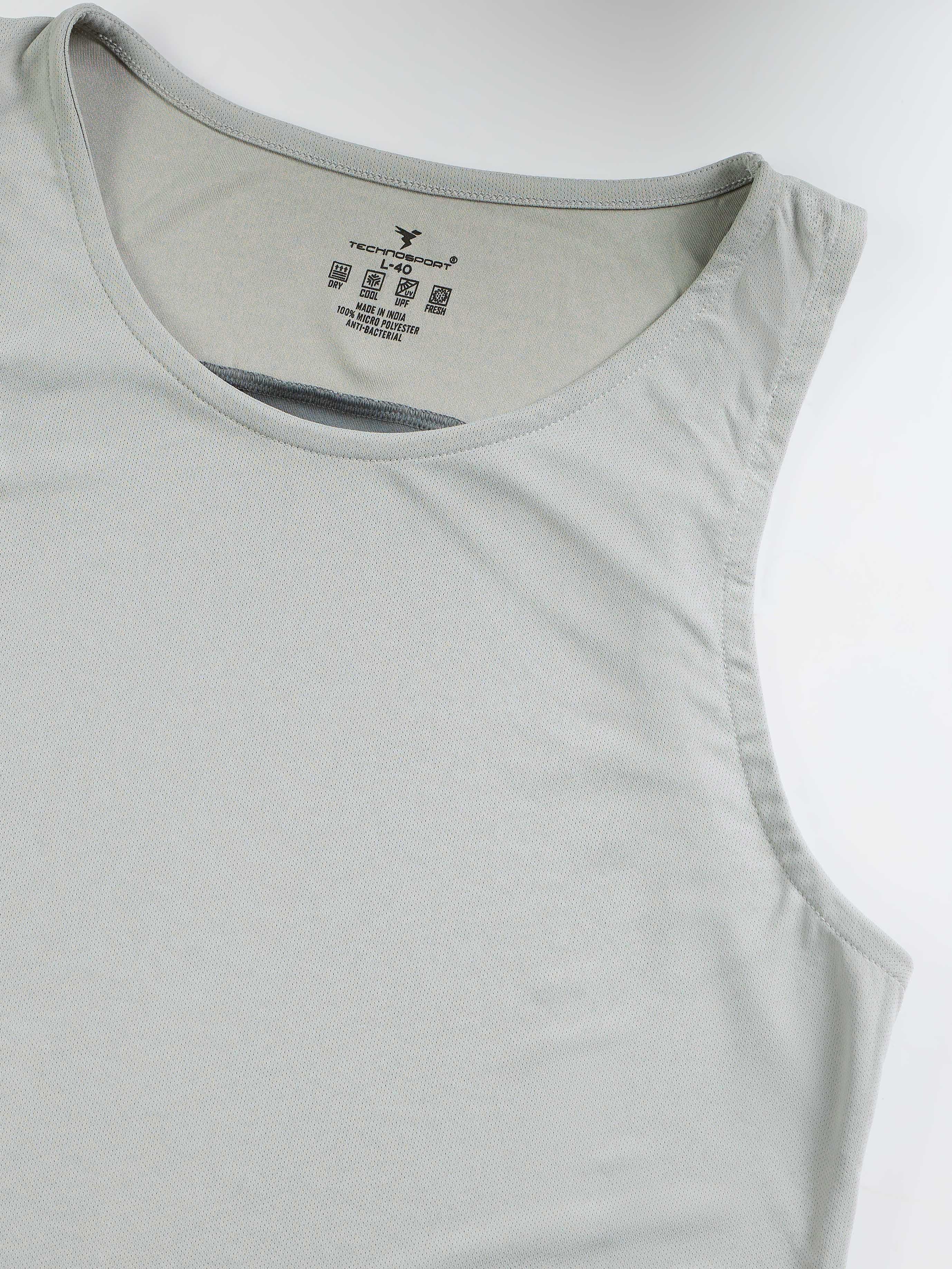 Men Colorblock Slim Fit Scoop Neck Sports Innerwear Vest with TECHNOCOOL+ - Image 8