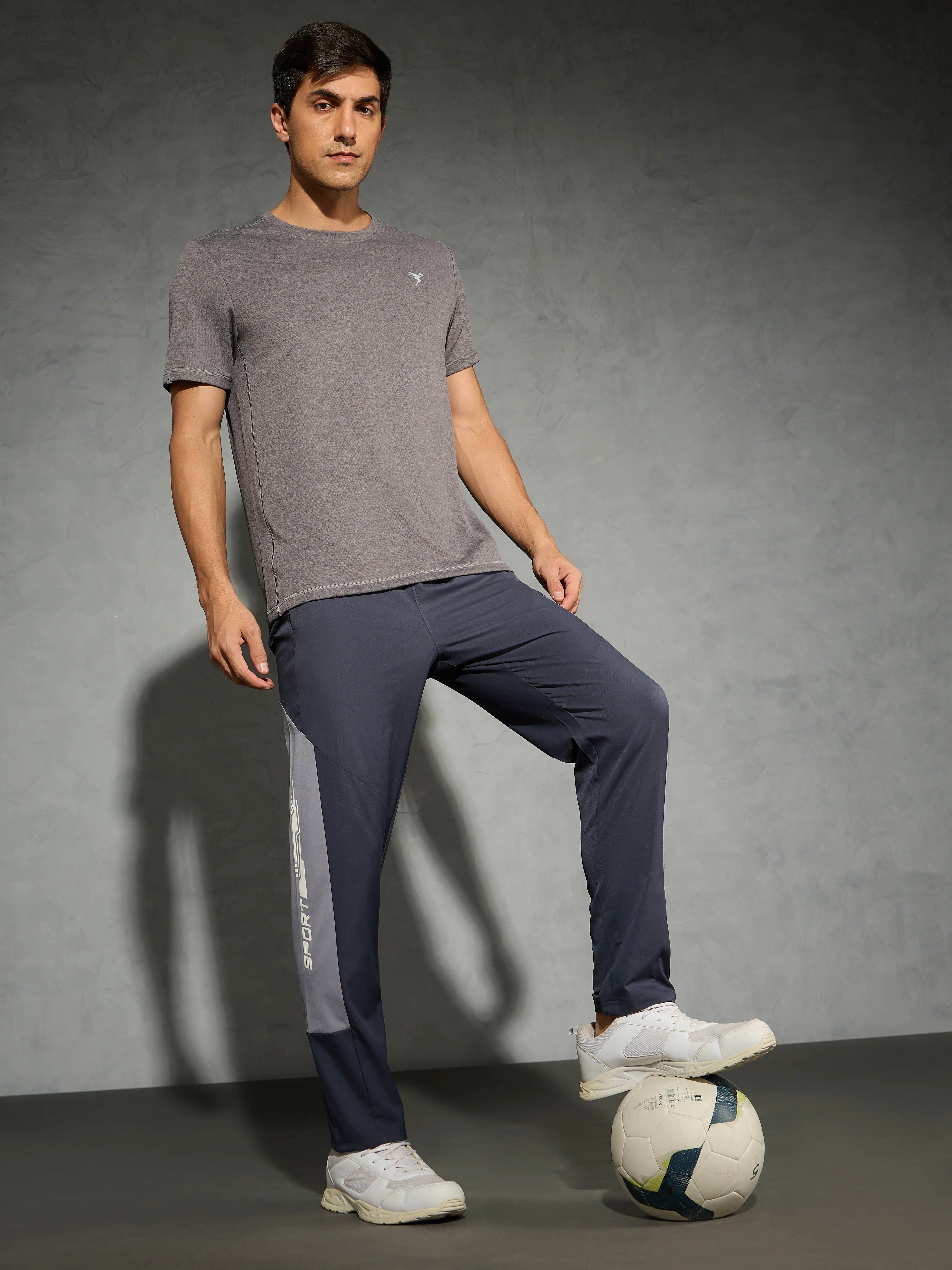 Men Colorblock Slim Fit Trackpants with TS FLEXI - Image 5