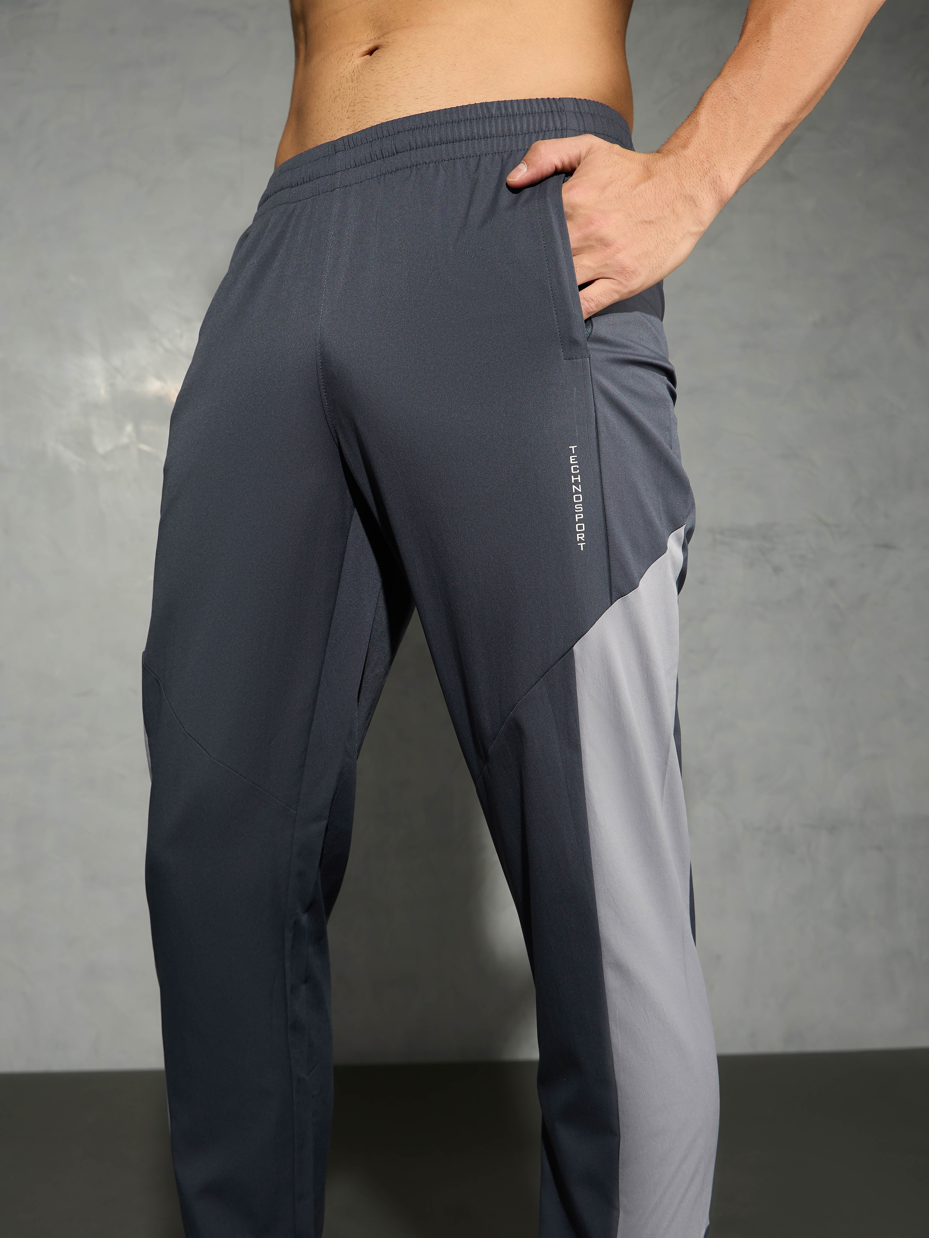 Men Colorblock Slim Fit Trackpants with TS FLEXI - Image 6