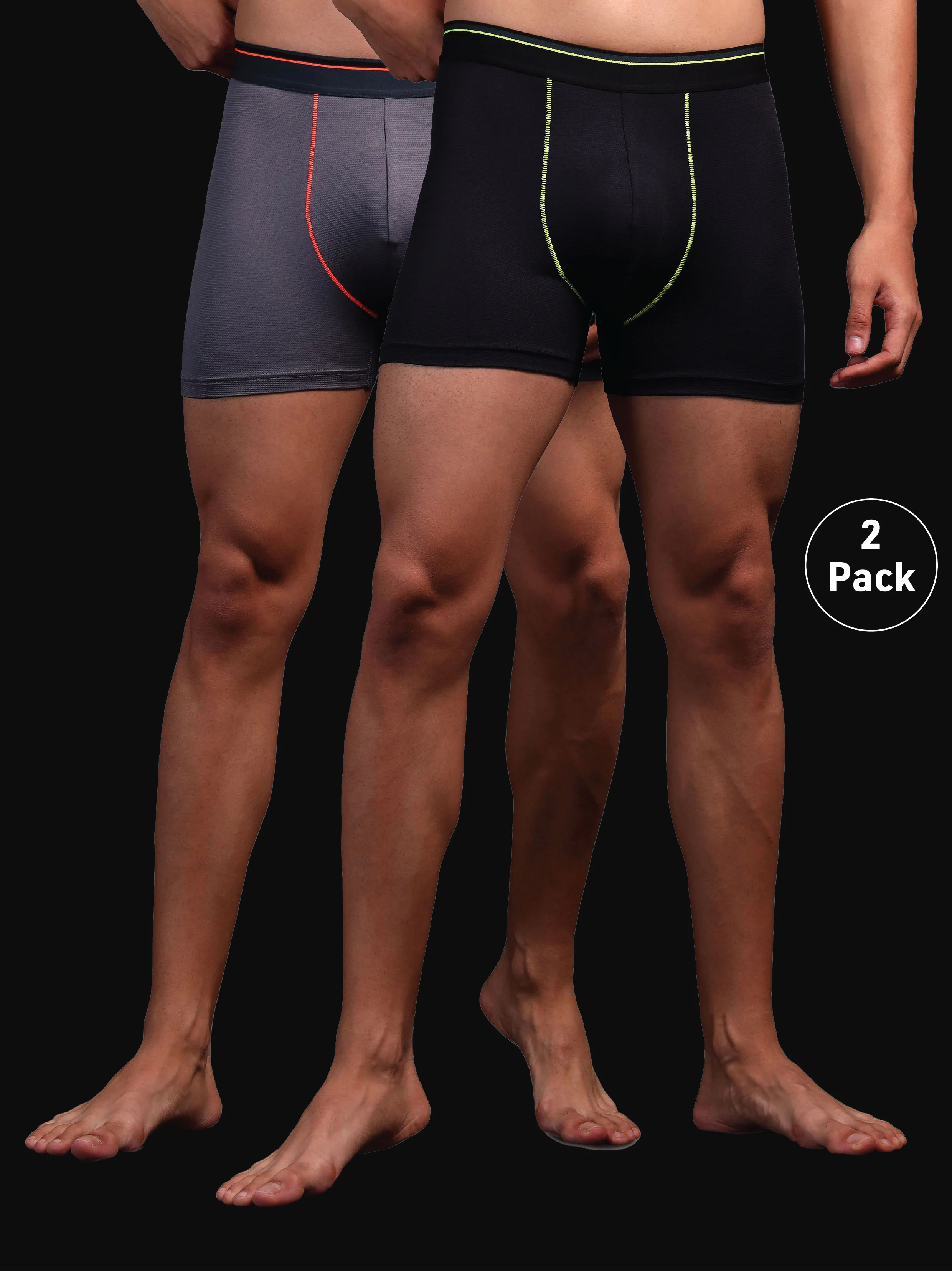 Men Colorblock Underwear with ELASTO LITE (Pack of 2)