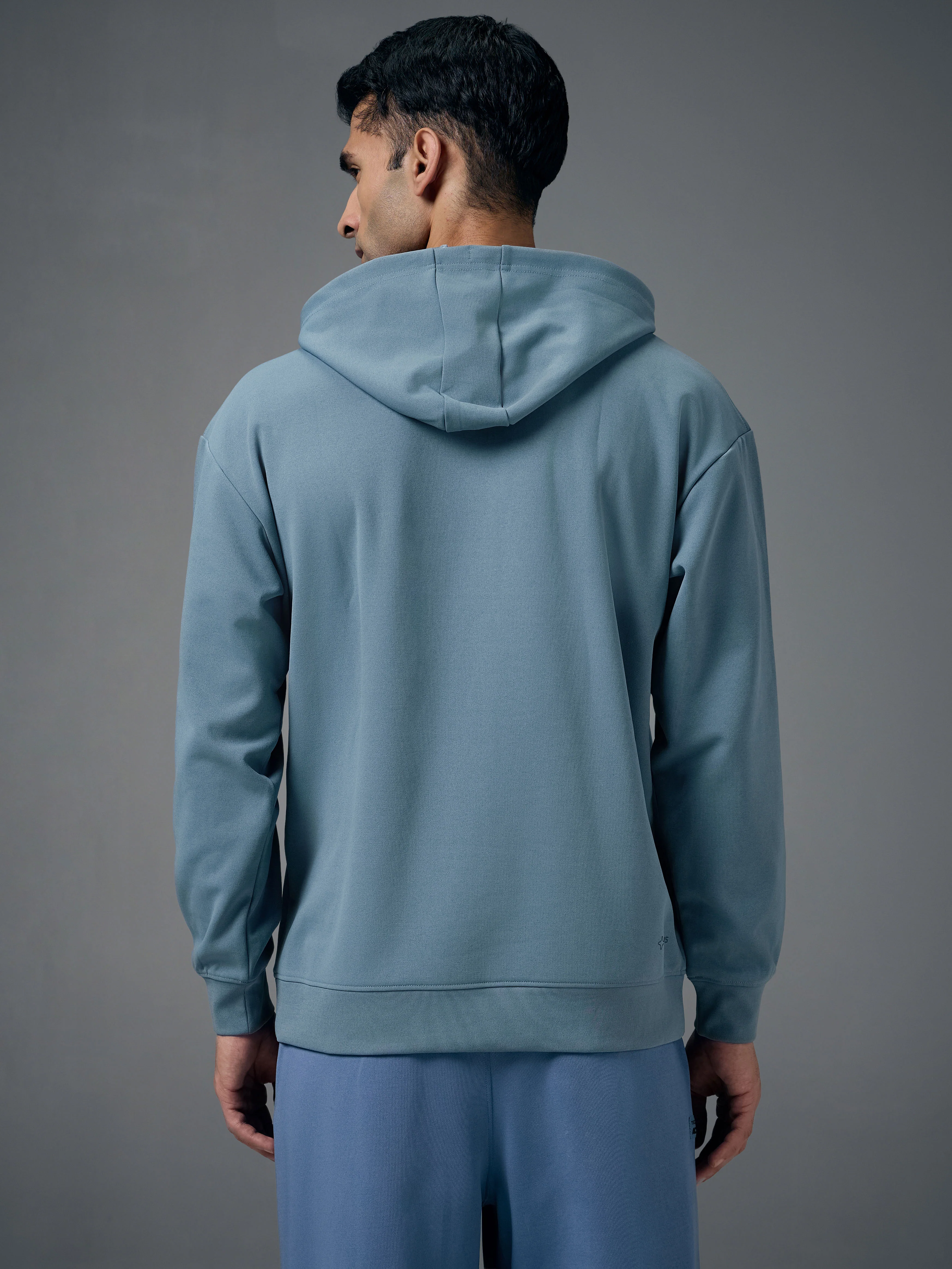 Men Hooded Slim Fit Printed Sweatshirt with ELASTOPLUS - Image 3