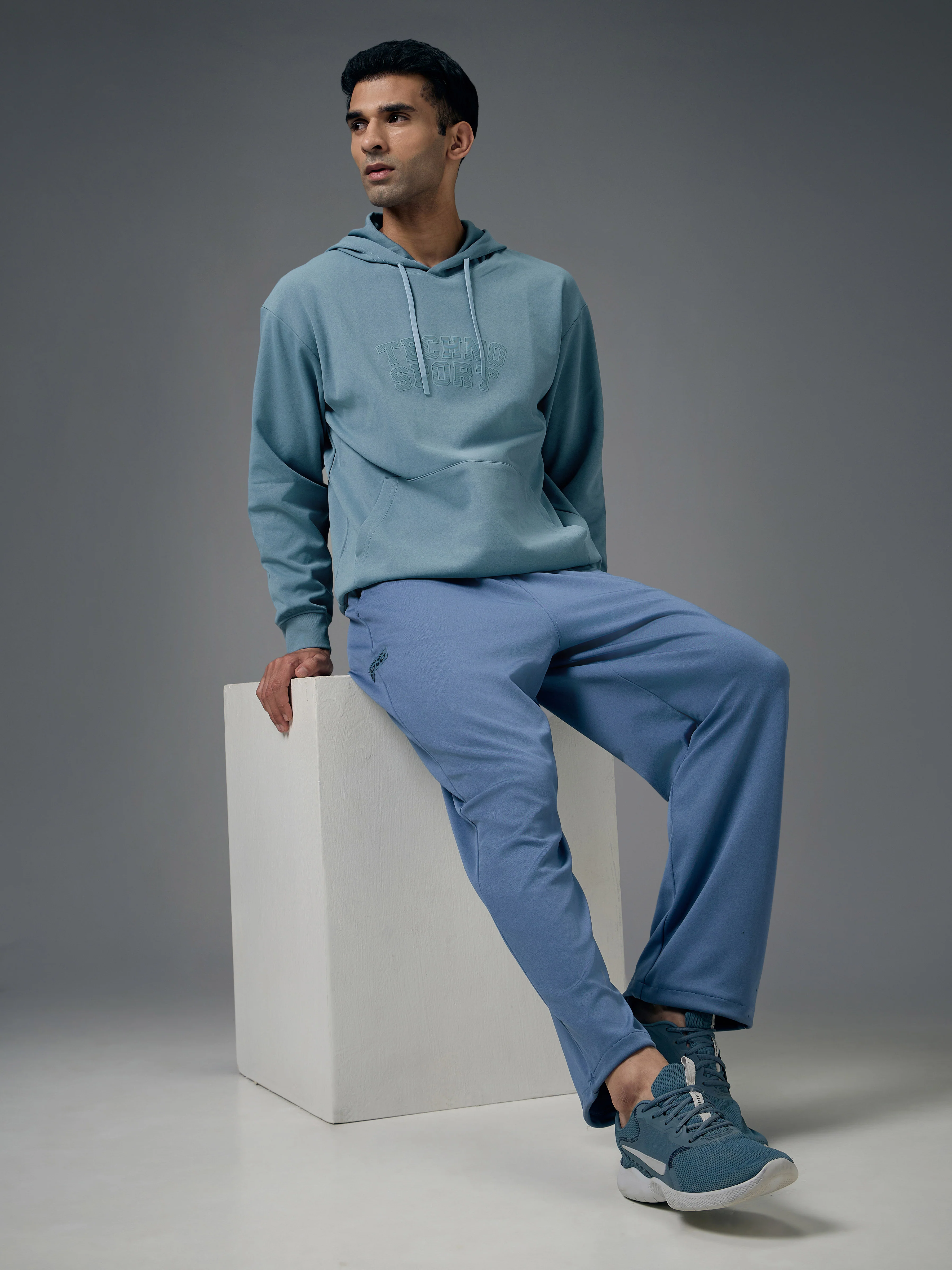 Men Hooded Slim Fit Printed Sweatshirt with ELASTOPLUS - Image 5
