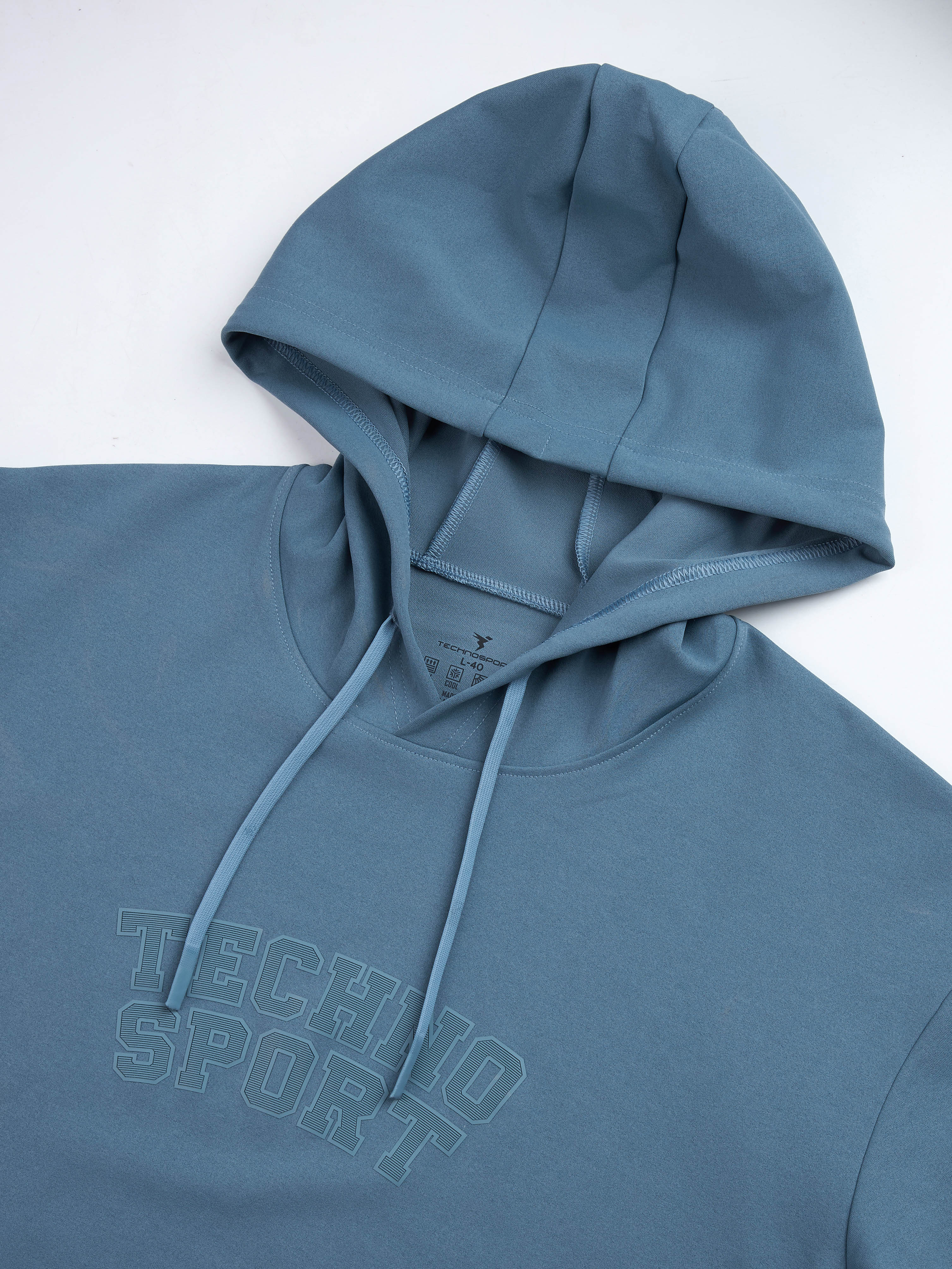 Men Hooded Slim Fit Printed Sweatshirt with ELASTOPLUS - Image 7