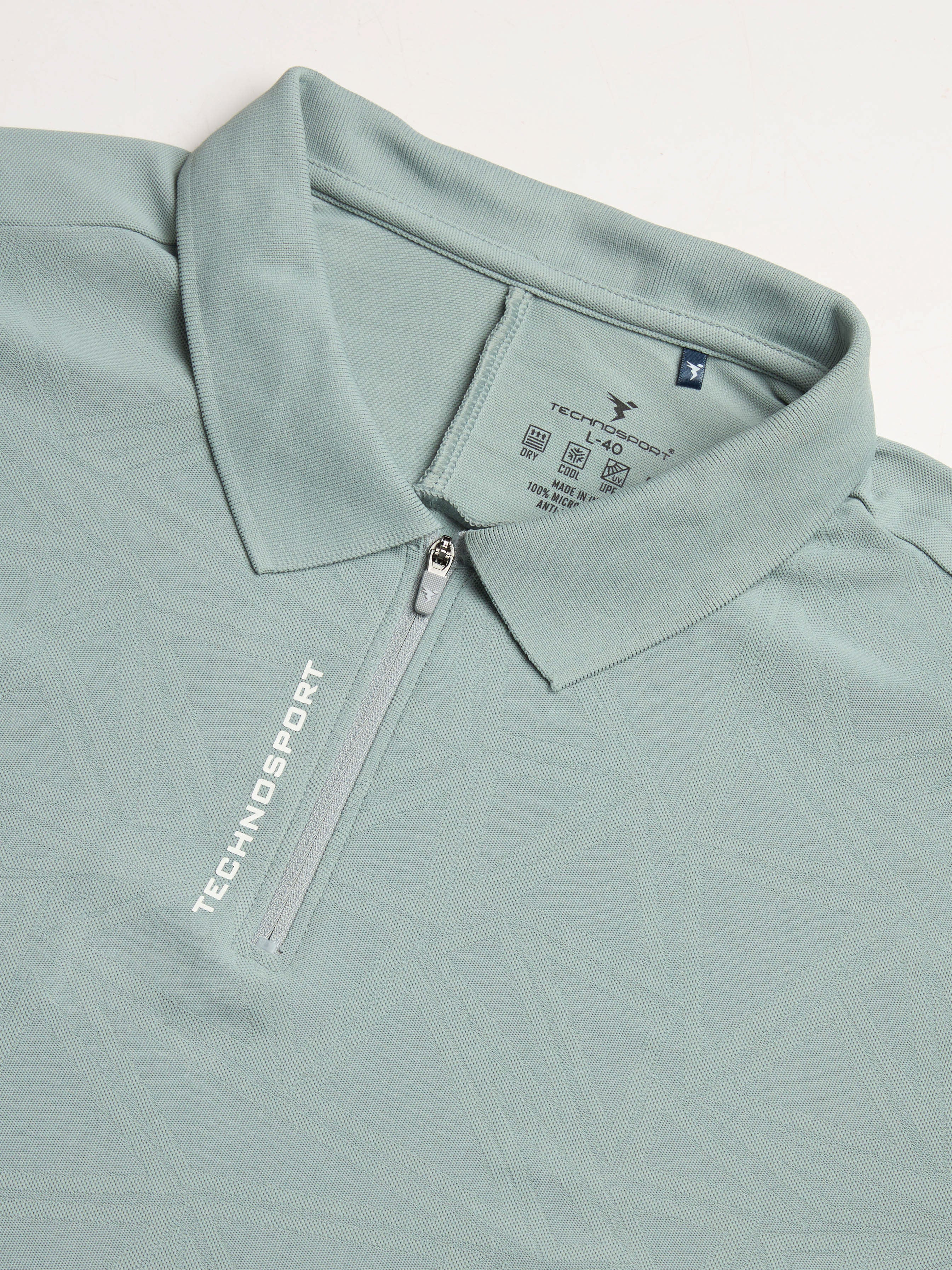 Men Jacquard Slim Fit Polo Sports T-shirt with MATPIQ - Image 7