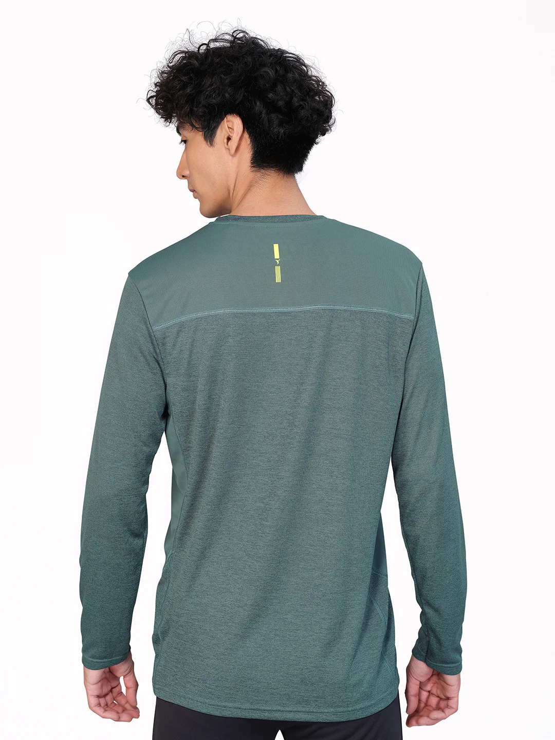 Men Melange Slim Fit Crew Neck T-shirt with DOUBLE COOL (Pack of 2) - Image 3