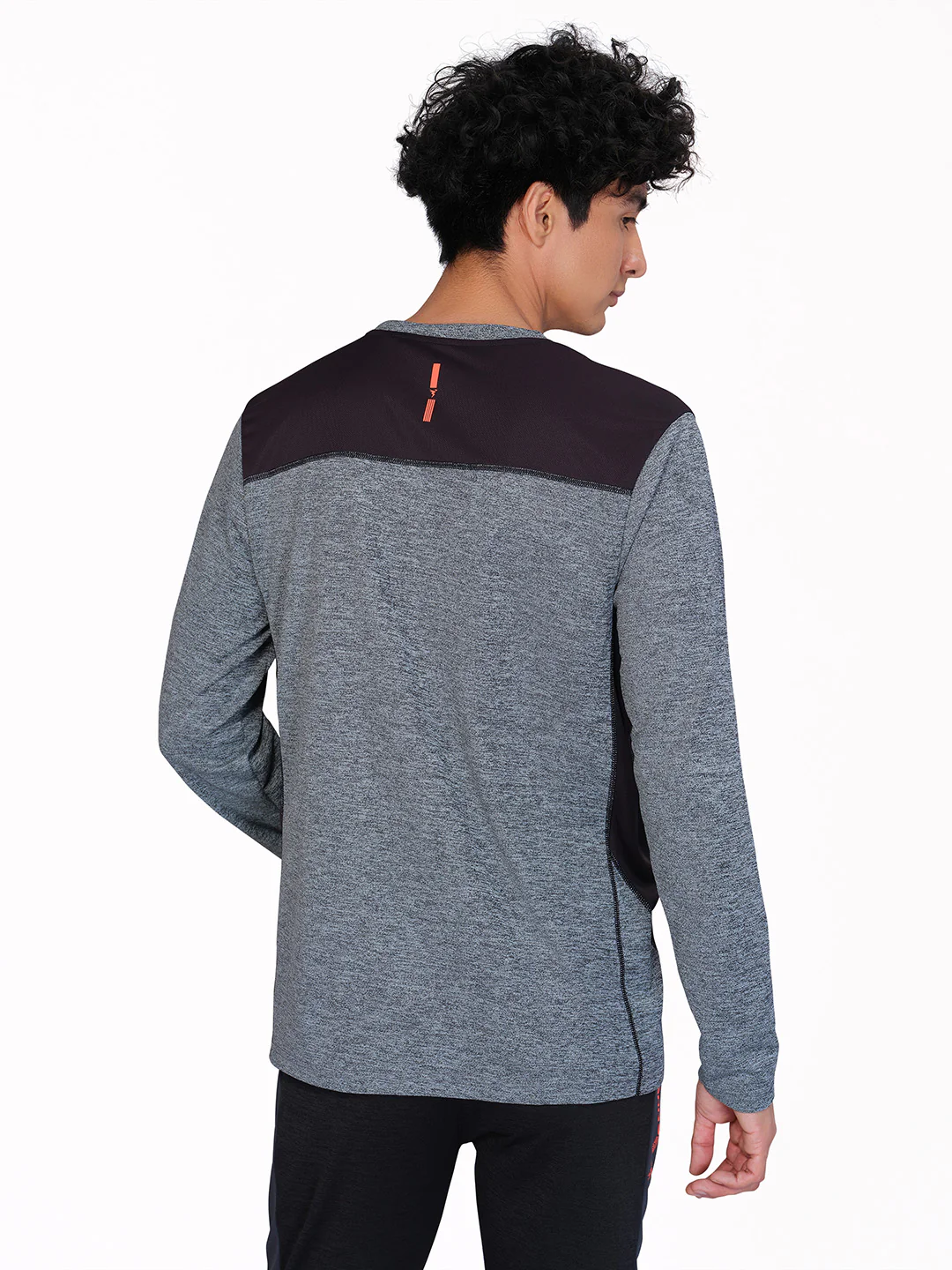 Men Melange Slim Fit Crew Neck T-shirt with DOUBLE COOL (Pack of 2) - Image 3