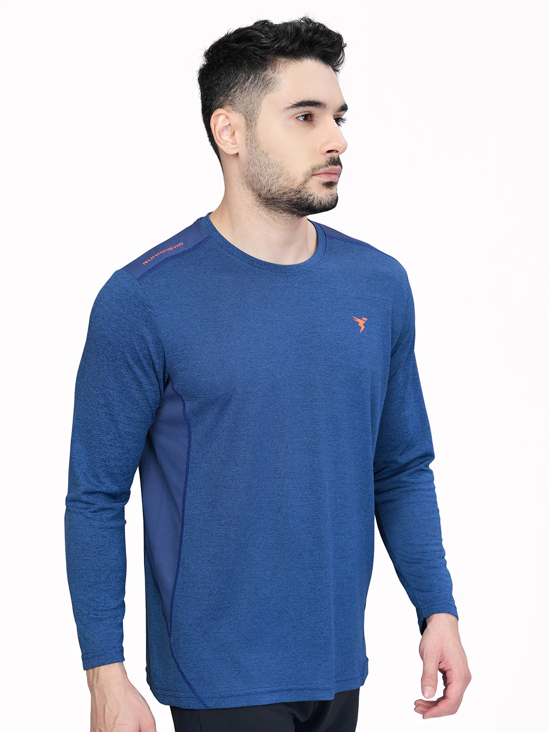 Men Melange Slim Fit Crew Neck T-shirt with DOUBLE COOL (Pack of 2) - Image 4