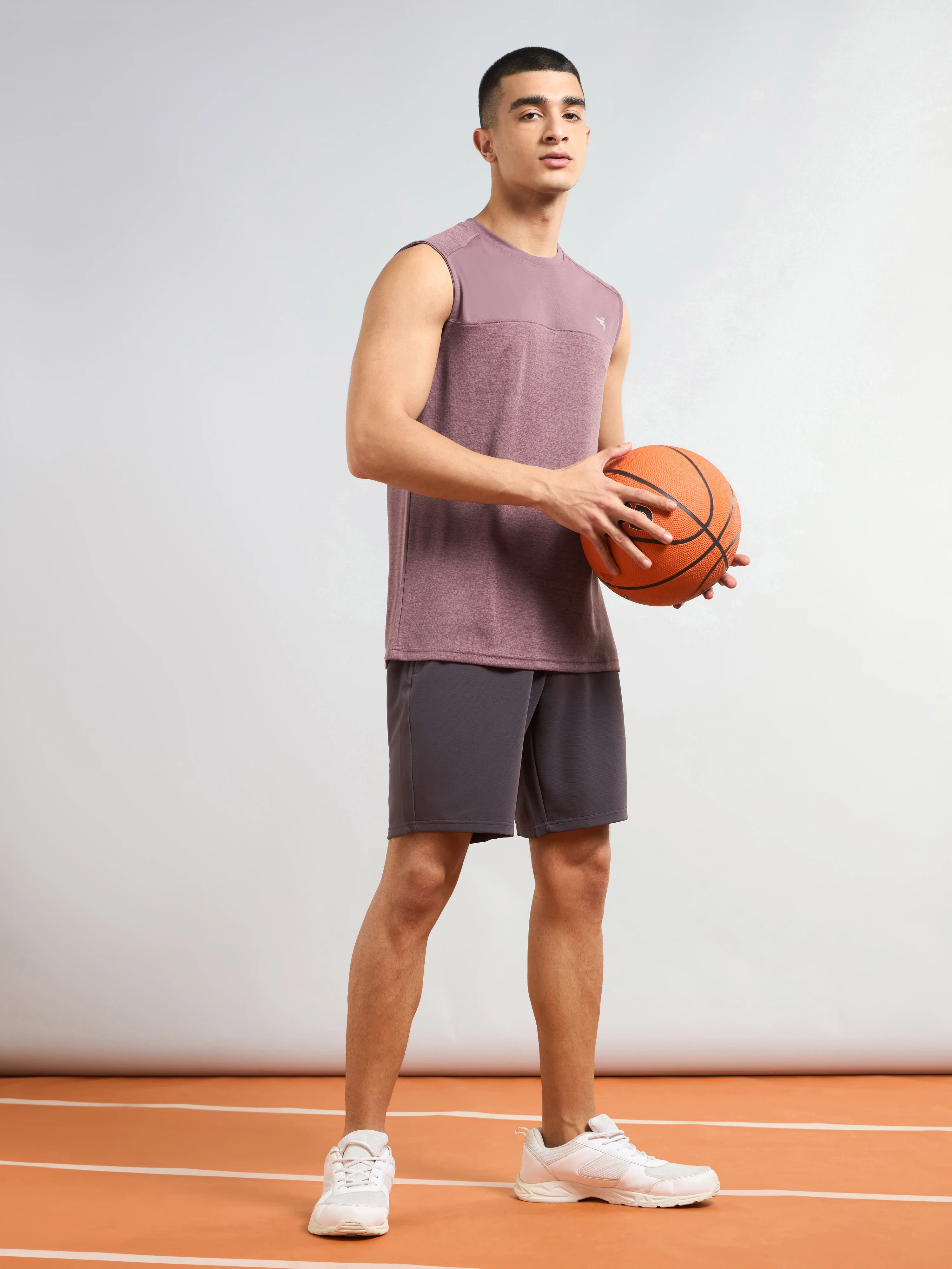 Men Melange Slim Fit Round Neck Sports Innerwear Vest with DOUBLE COOL (Pack of 2) - Image 5