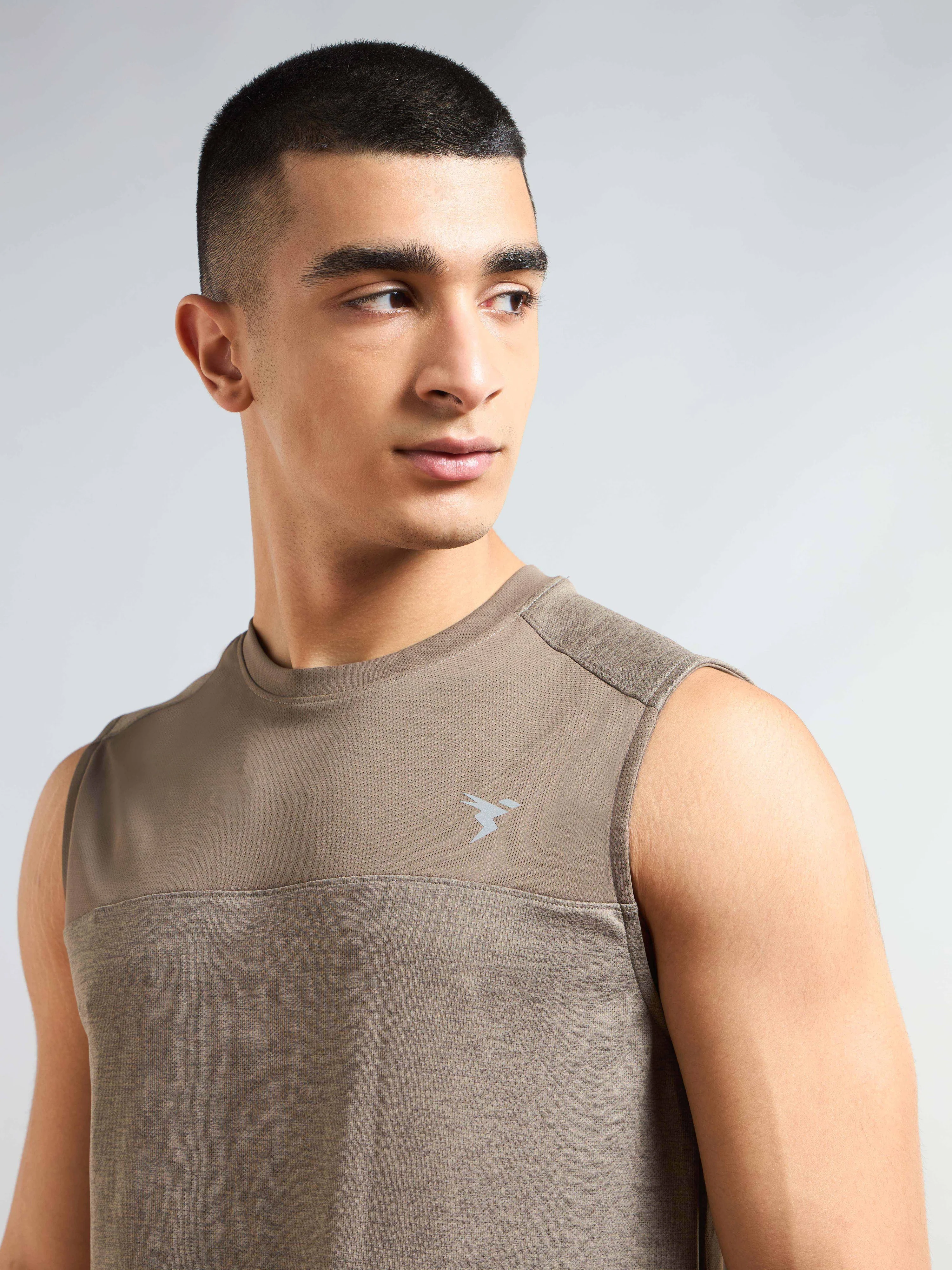 Men Melange Slim Fit Round Neck Sports Innerwear Vest with DOUBLE COOL (Pack of 2) - Image 6