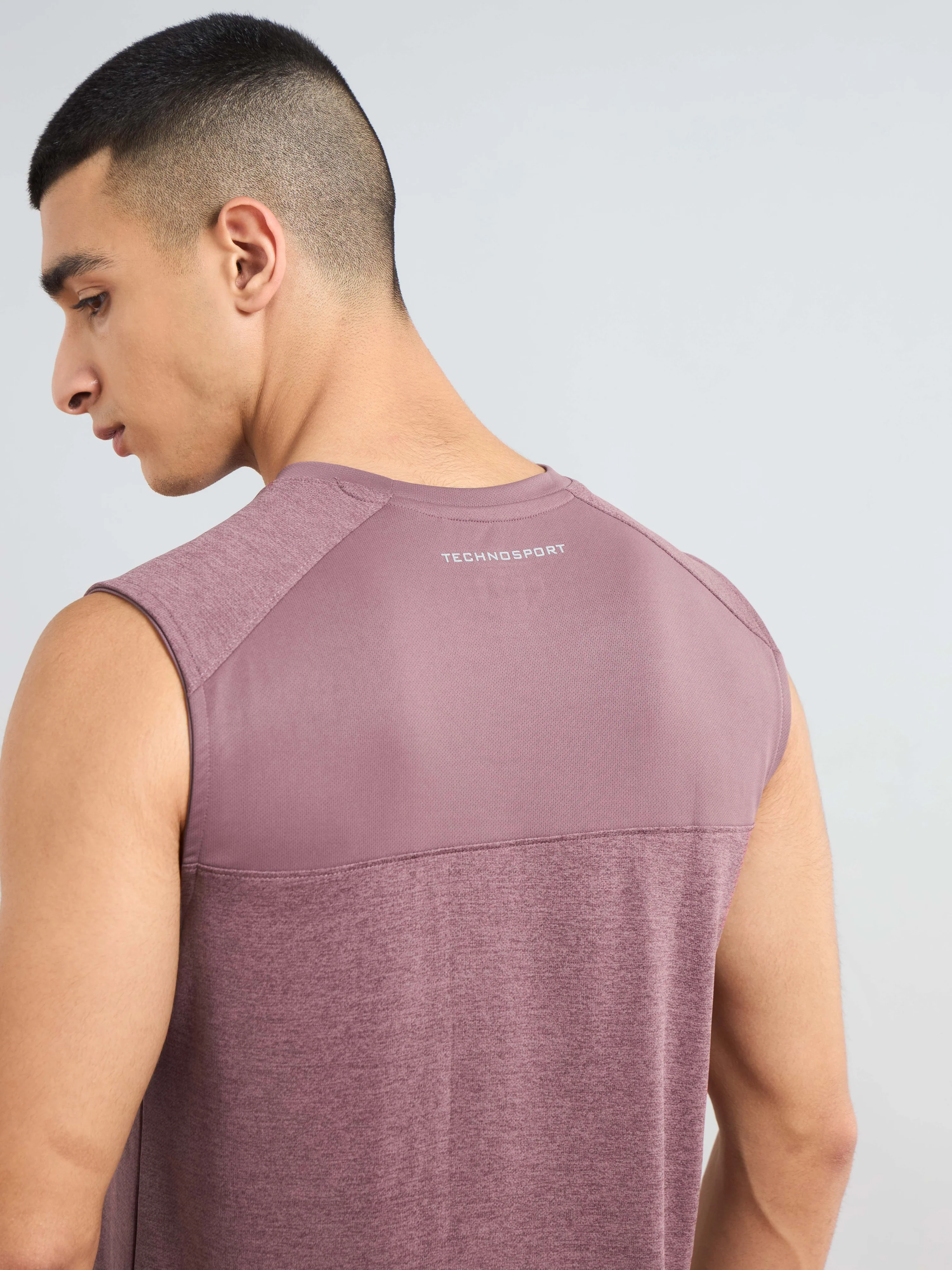 Men Melange Slim Fit Round Neck Sports Innerwear Vest with DOUBLE COOL (Pack of 2) - Image 7